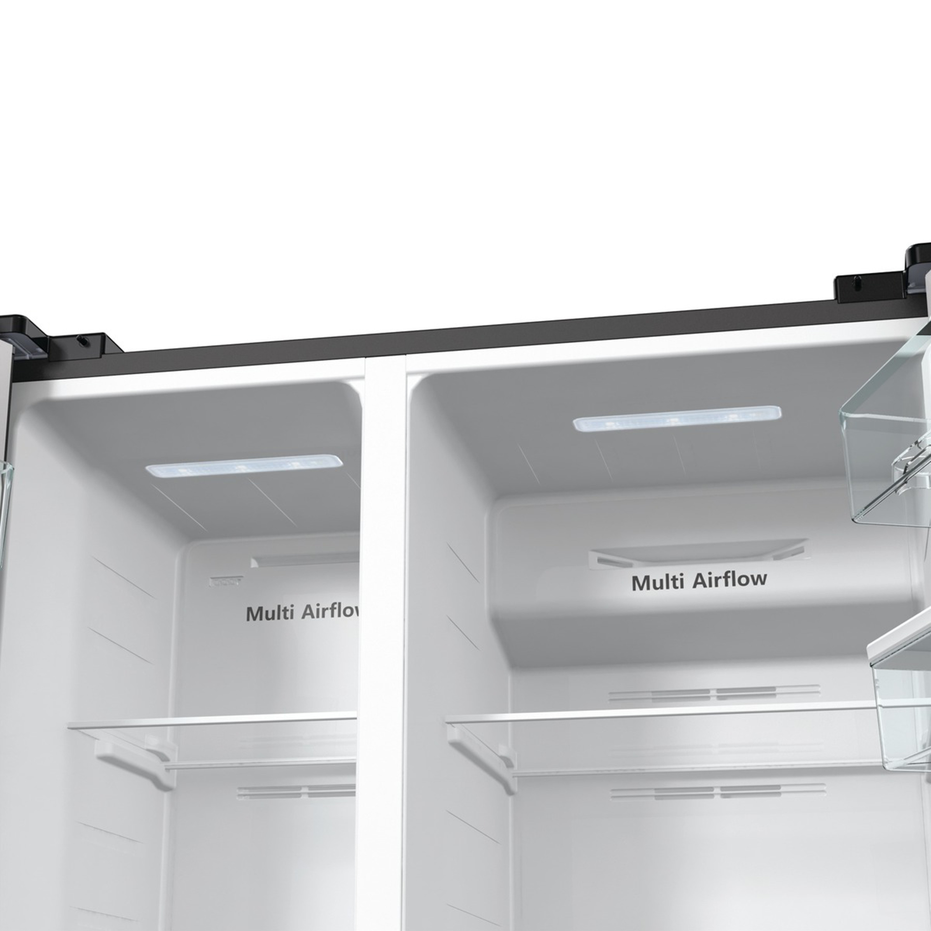 Voir la diapositive 7 : HISENSE Réfrigérateur multiportes RS711N4WFE, 547 L, Froid ventilé No Frost, E