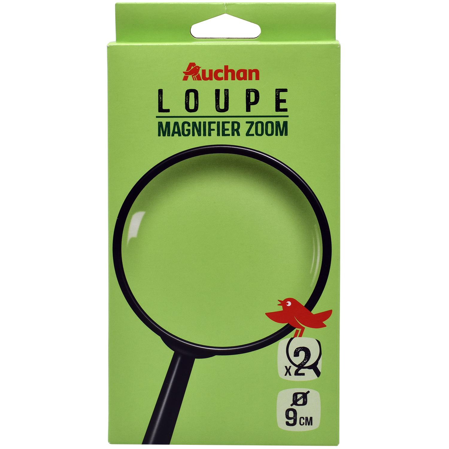 AUCHAN Loupe zoom x2 Diamètre 9cm