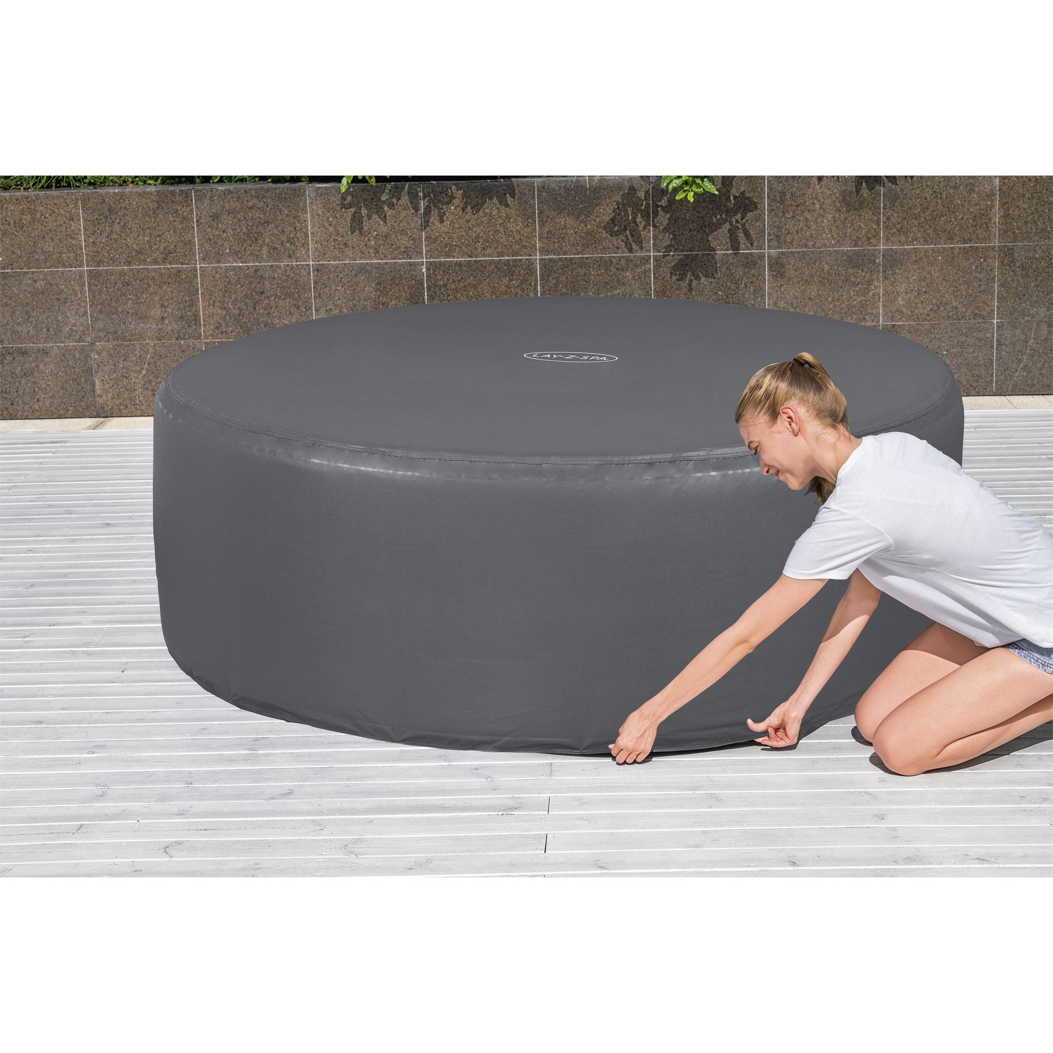 Voir la diapositive 7 : BESTWAY Couverture isotherme ronde pour SPA