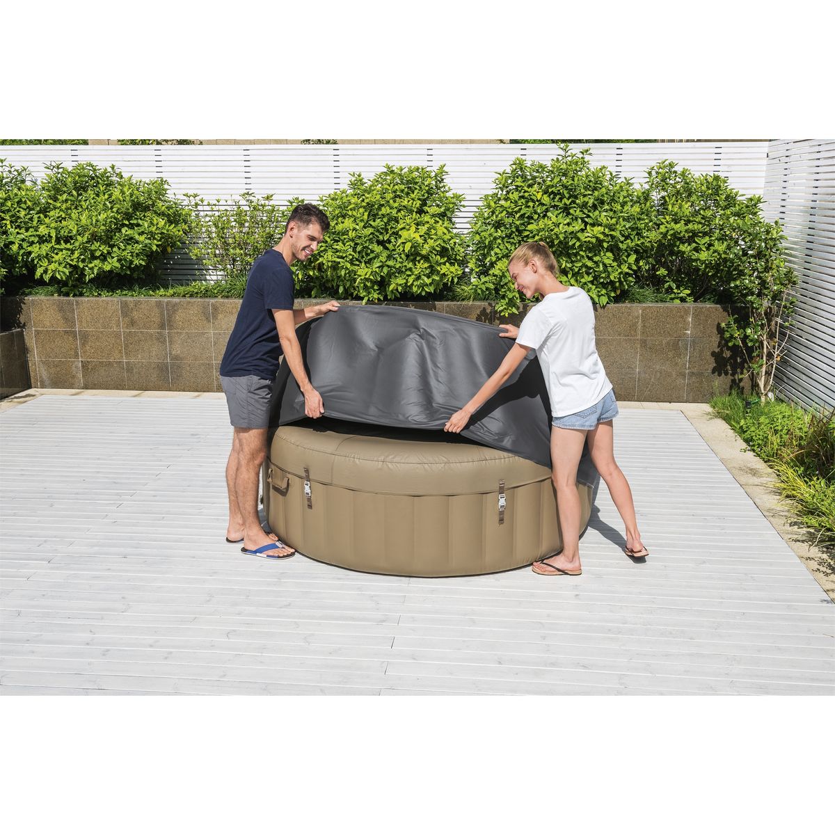 BESTWAY Couverture isotherme ronde pour SPA