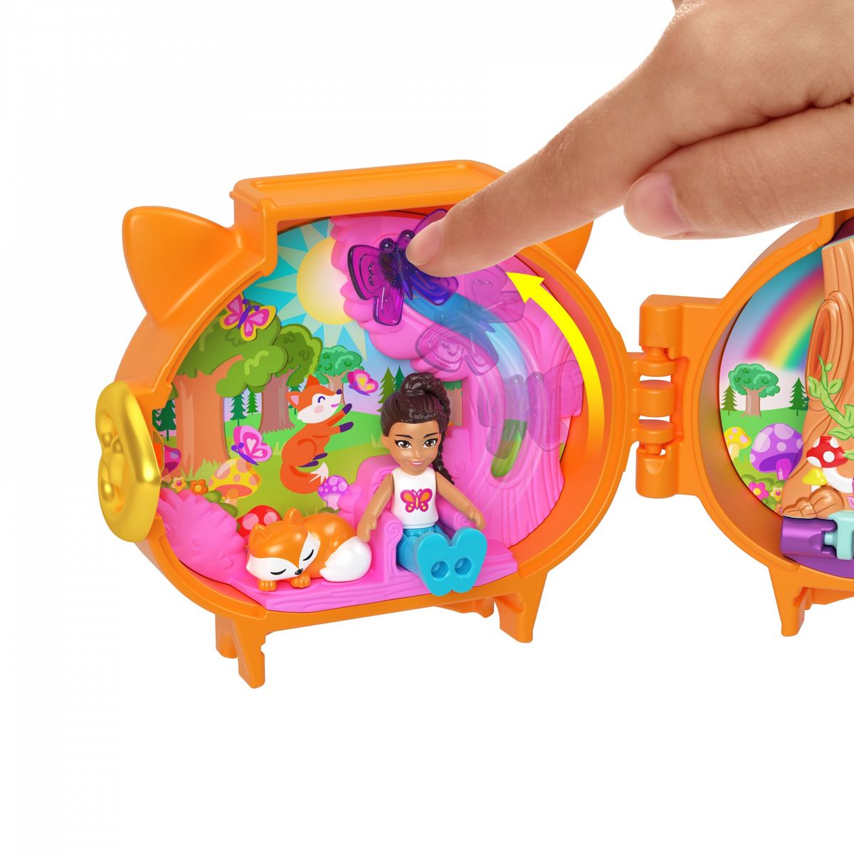 MATTEL Polly Pocket Pet Connects - Figurine + Animal + Accessoire