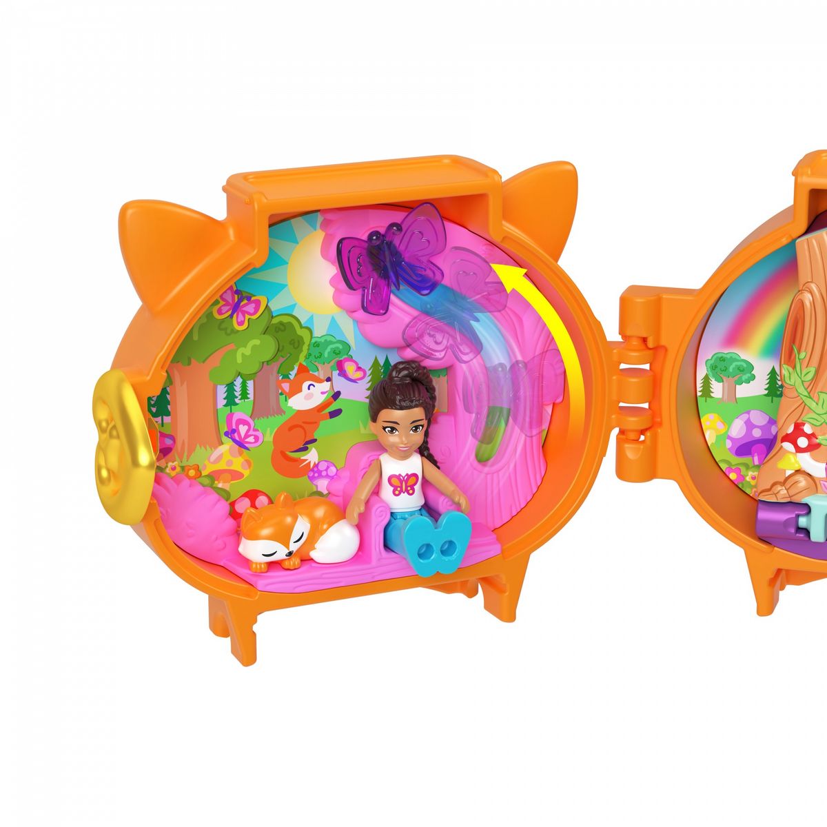 MATTEL Polly Pocket Pet Connects - Figurine + Animal + Accessoire