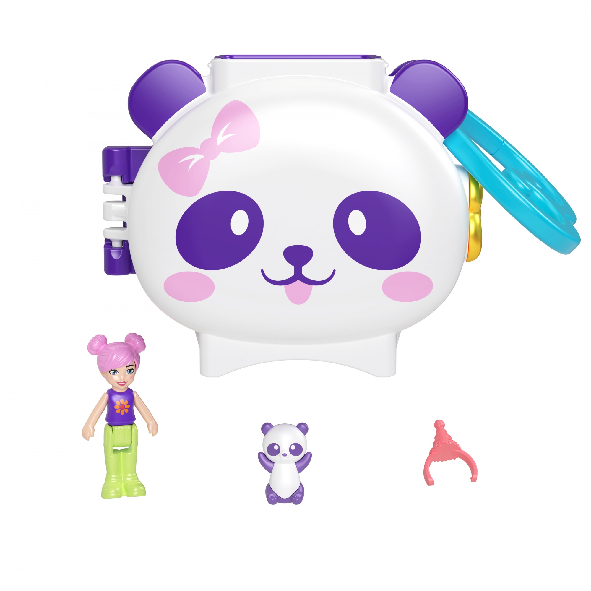 Voir la diapositive 3 : MATTEL Polly Pocket Pet Connects - Figurine + Animal + Accessoire