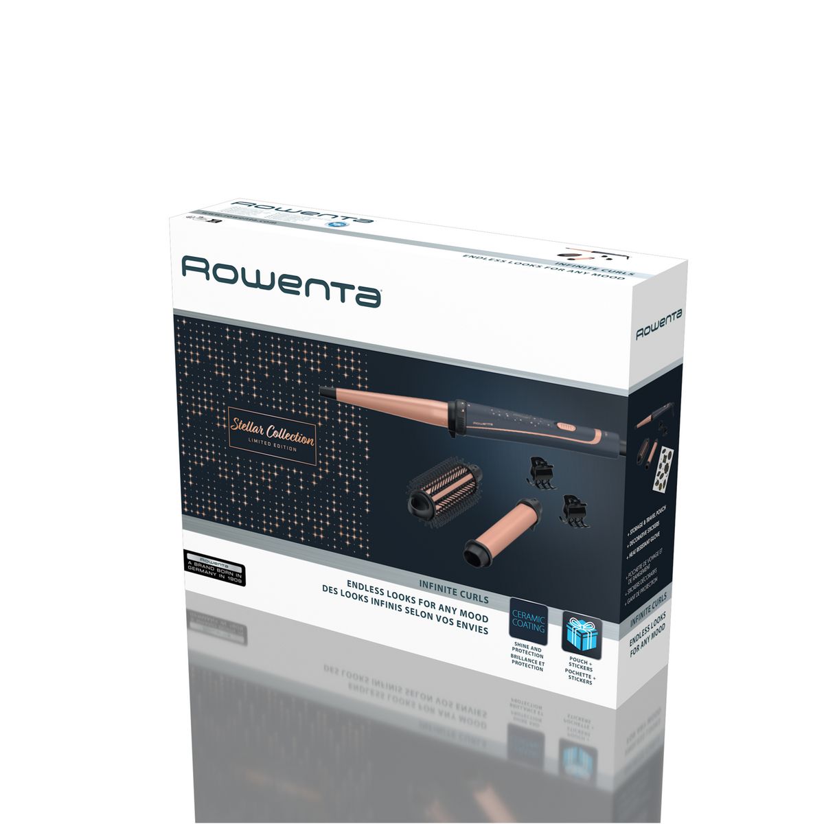 ROWENTA Multistyler CF4211F0 - Bleu gris / abricot