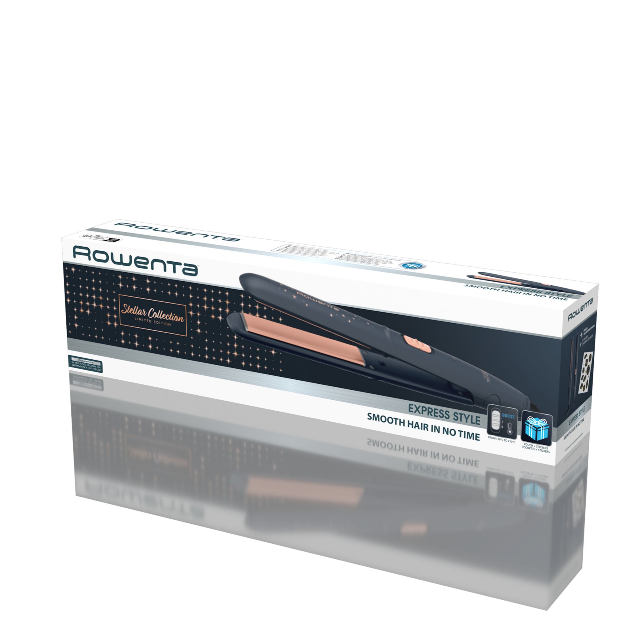 Voir la diapositive 4 : ROWENTA Lisseur SF1831F0 - Bleu/Gris