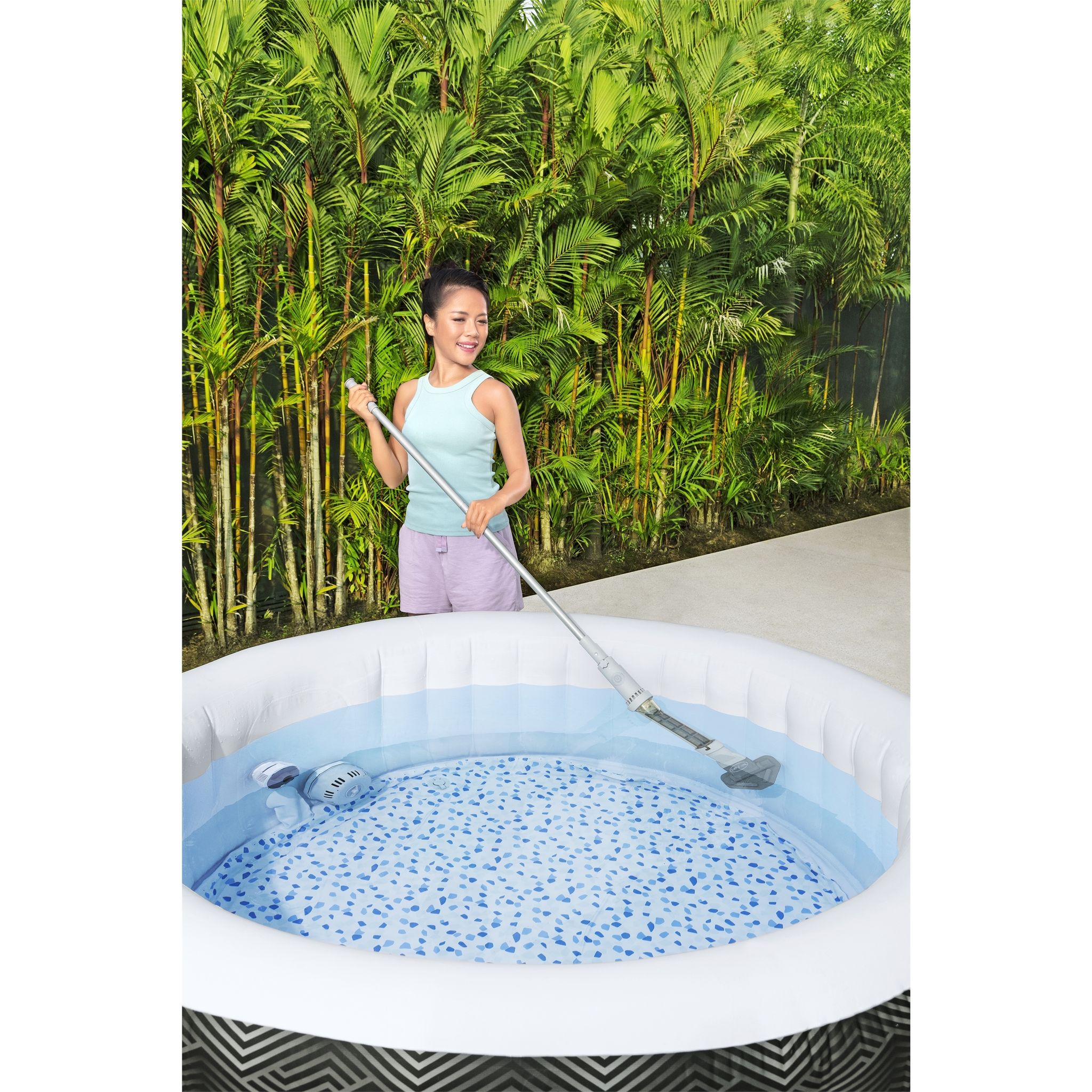 Voir la diapositive 11 : BESTWAY Balai aspirateur rechargeable pour spa et petites piscines hors sol Lay-Z-Spa Xtras