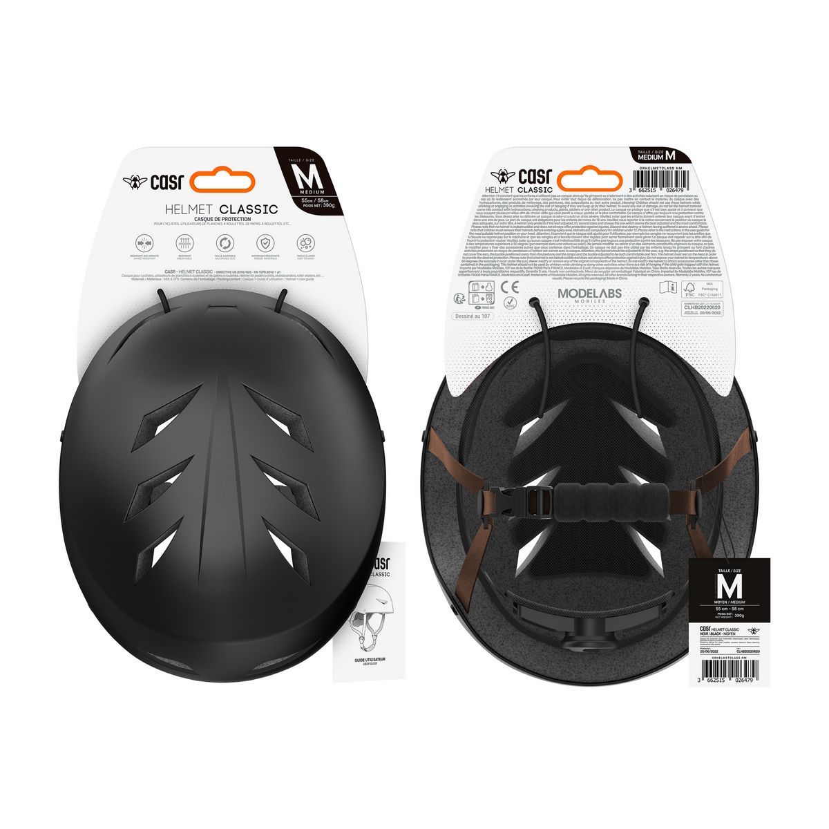 CASR Casque Classique taille M - Noir