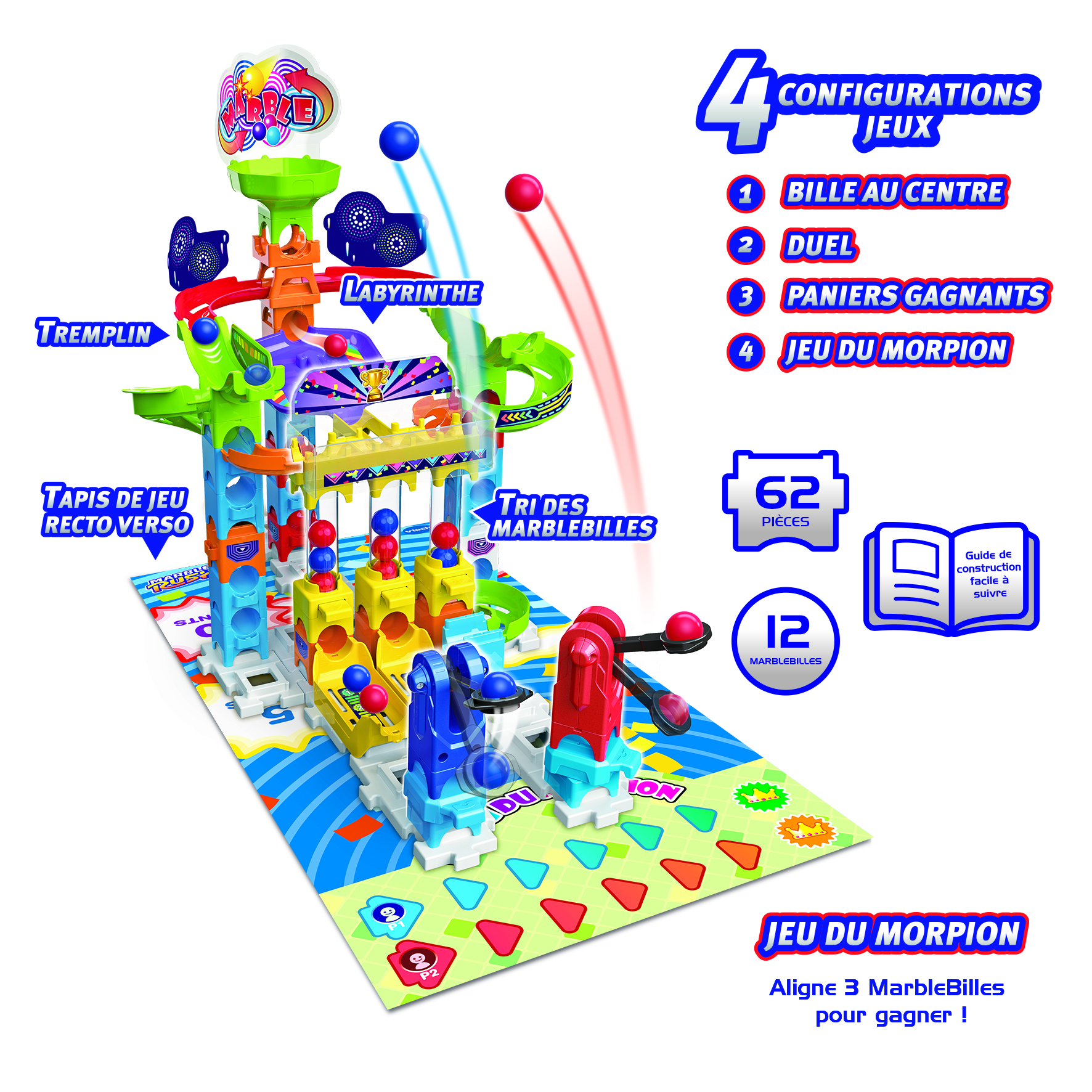 Voir la diapositive 2 : VTECH Jeu Marble Rush Gaming Set 3000