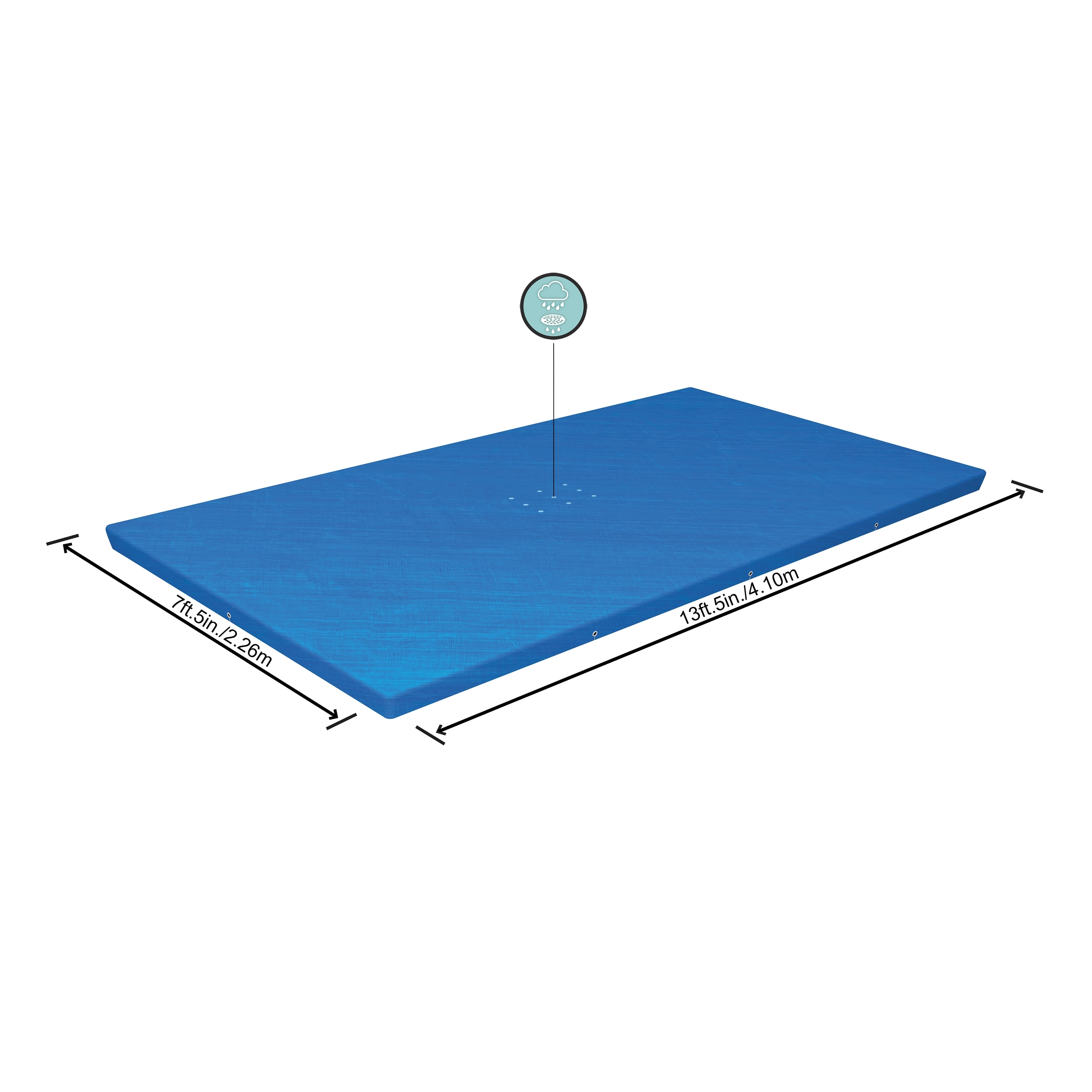 Voir la diapositive 2 : BESTWAY Bâche 4 saisons pour piscine rectangulaire STEEL PRO 400 X 211 cm