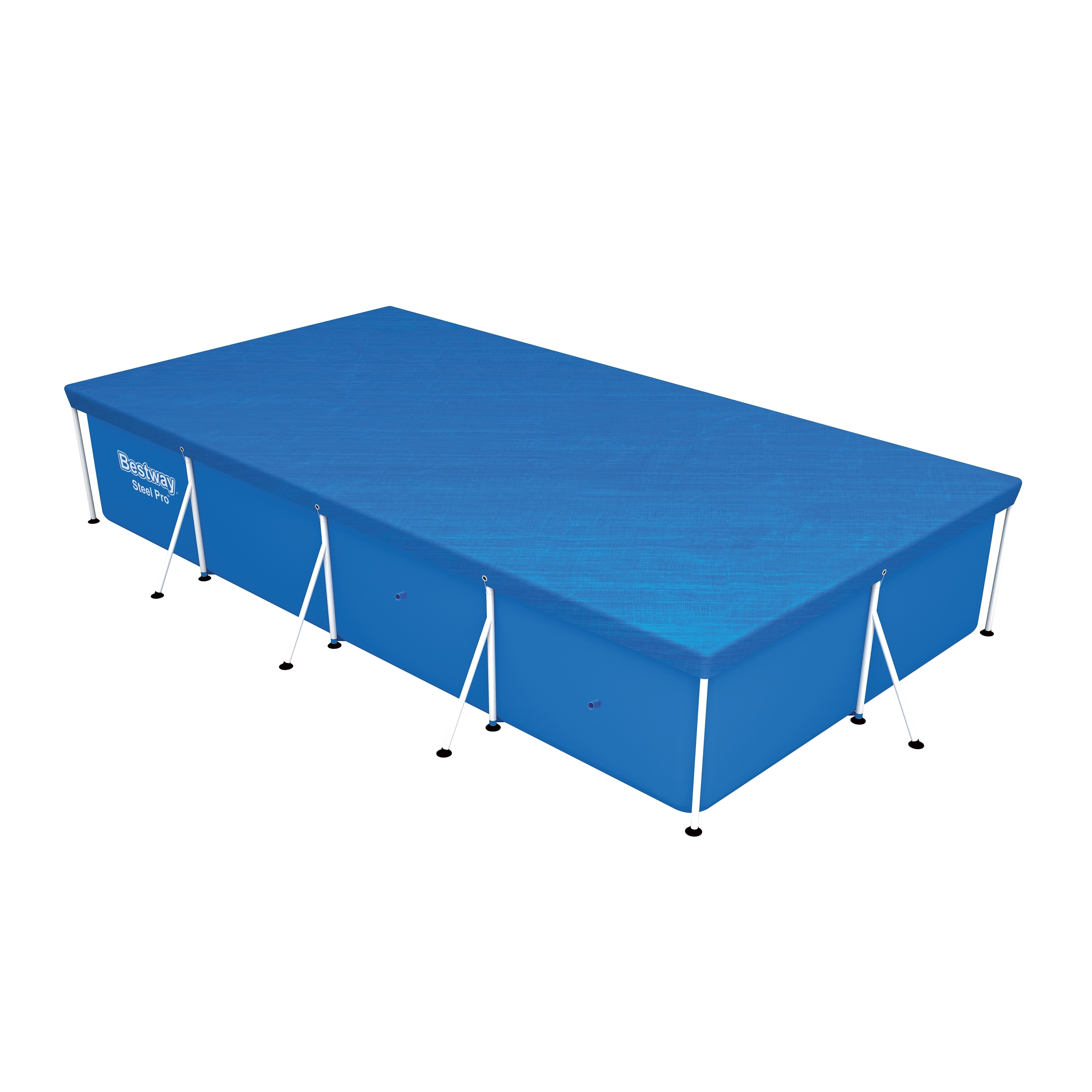 Voir la diapositive 3 : BESTWAY Bâche 4 saisons pour piscine rectangulaire STEEL PRO 400 X 211 cm