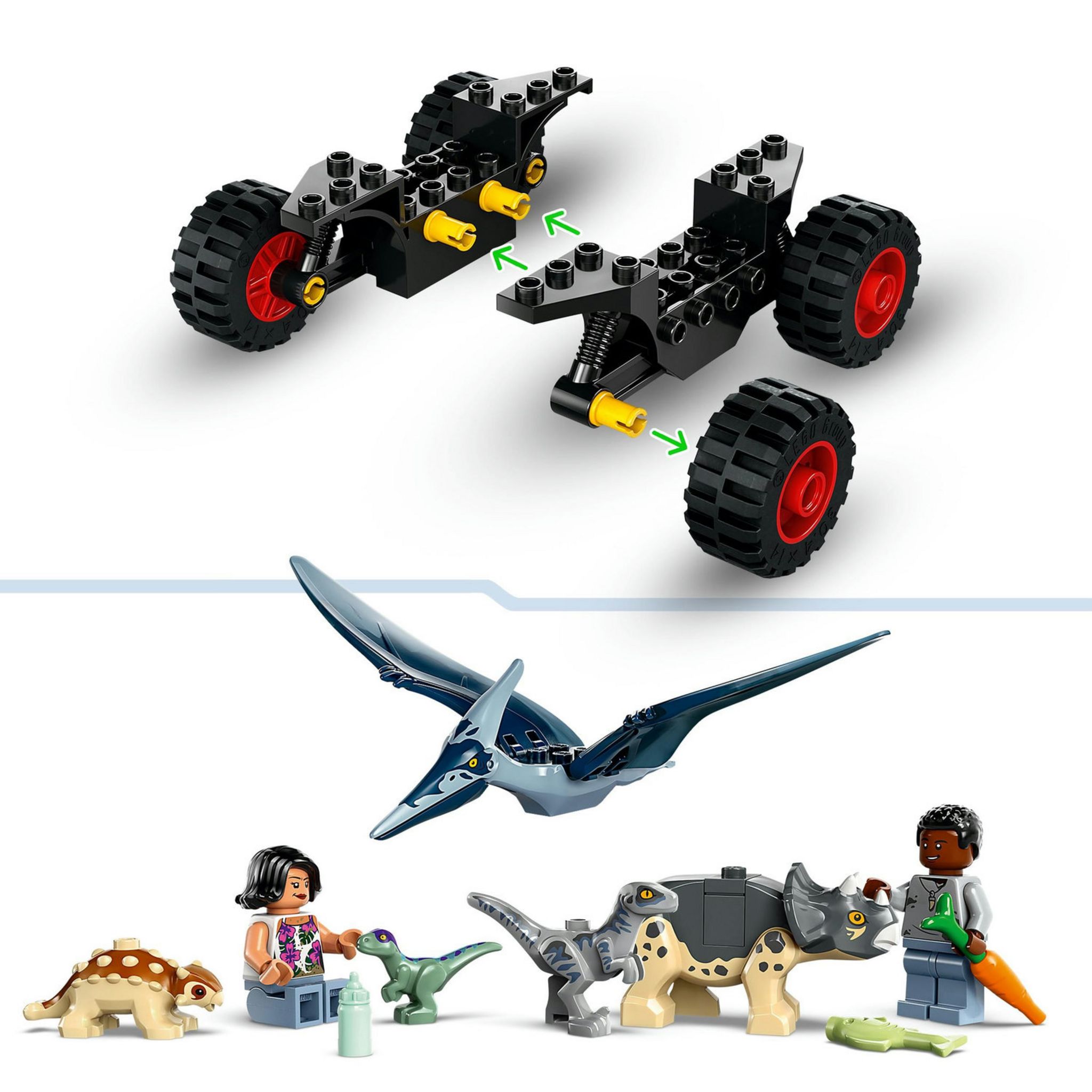 Voir la diapositive 5 : LEGO Jurassic World 76963 Le Centre de Sauvetage des Bébés Dinosaures, Jouet avec Figurines Triceratops et Velociraptor