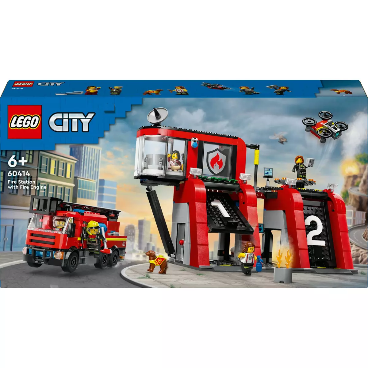 LEGO City 60412 Le Camion de Pompiers 4x4 et le Canot de Sauvetage