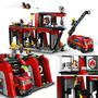 Voir la diapositive 4 : LEGO City 60414 La Caserne et le Camion de Pompiers, Jouet de Figurine de Chien et 5 Minifigurines, Cadeau Enfants