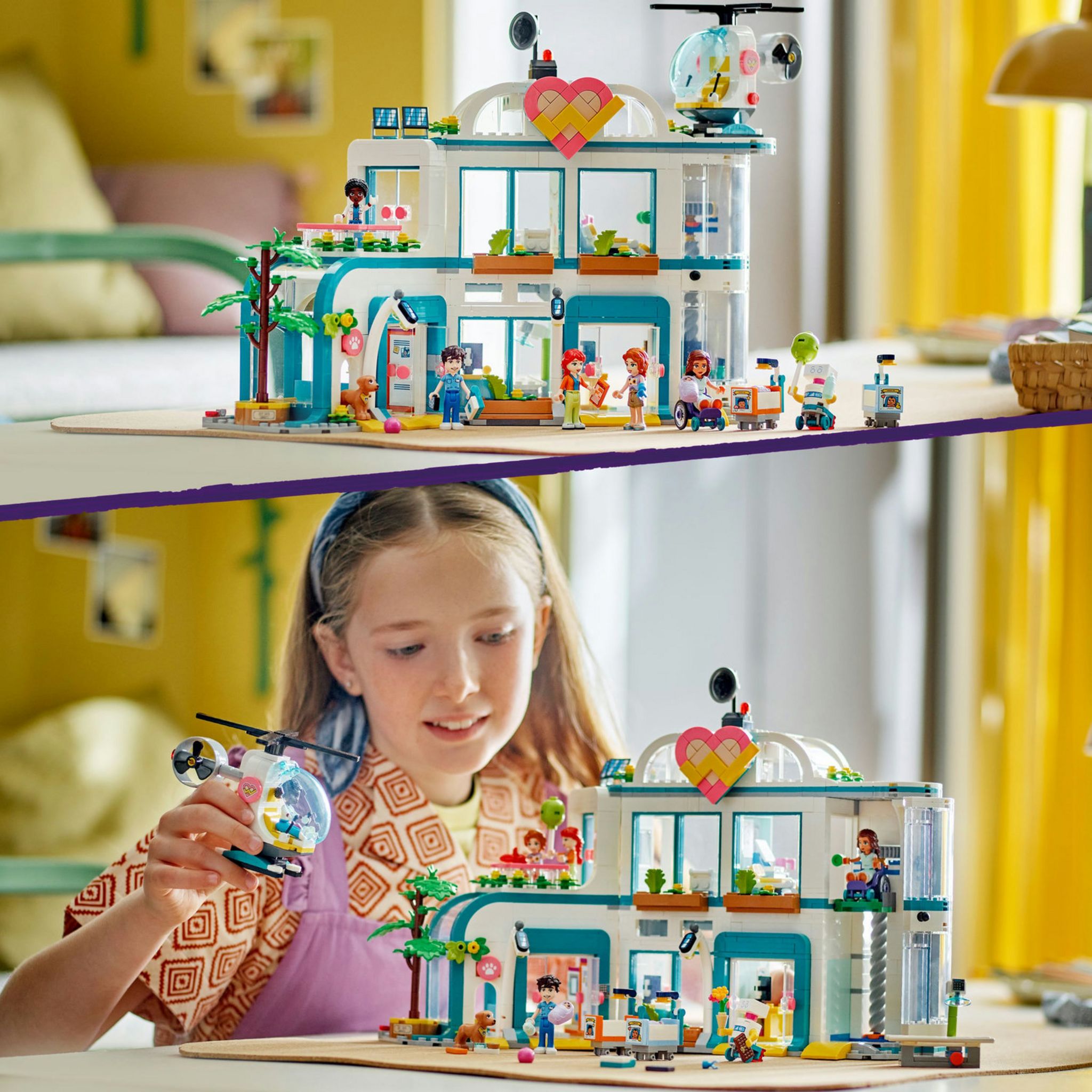 Voir la diapositive 6 : LEGO Friends 42621 L'Hôpital de Heartlake City, Jouet avec Hélicoptère et Figurines incluant Autumn et un Chien