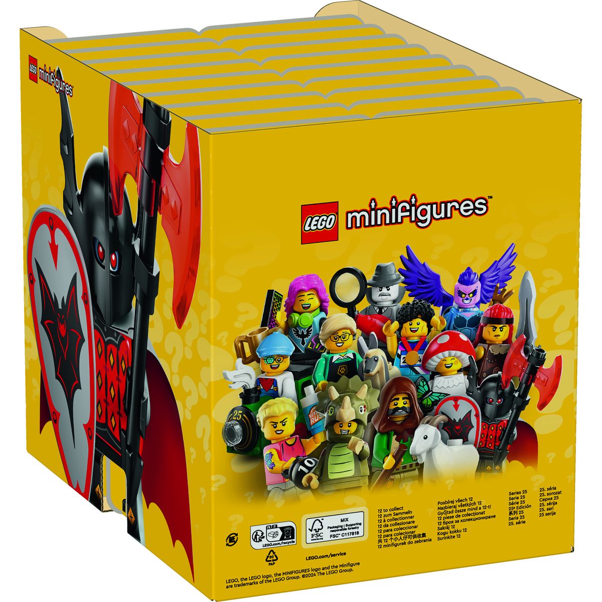 LEGO Display 36 sachets Minifigures 71045 Série 25, Jouet avec Figurines à Collectionner, Set d'Aventure