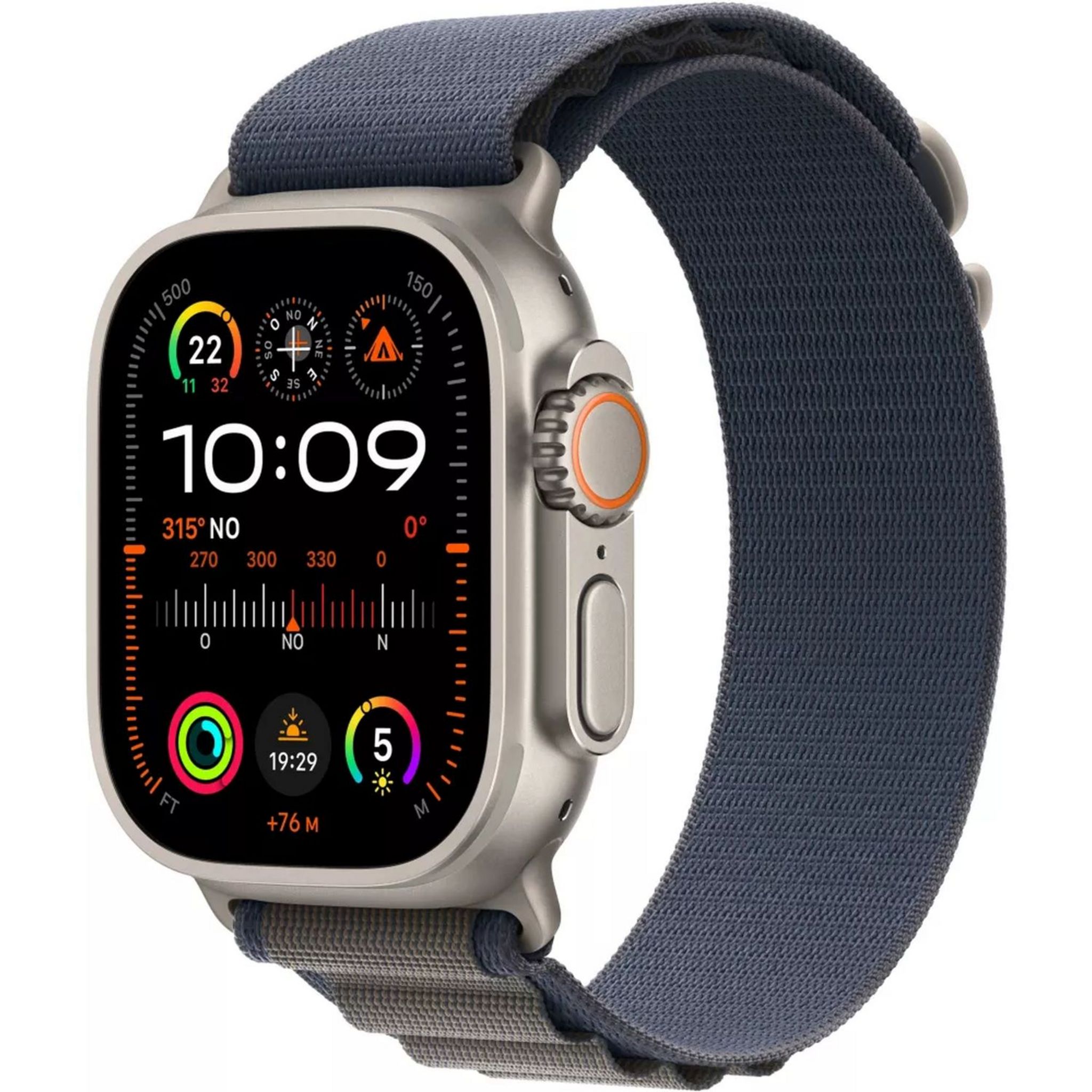 Voir la diapositive 1 : APPLE Montre connectée Watch Ultra 2 49mm Boucle Alpine Taille M - Bleu