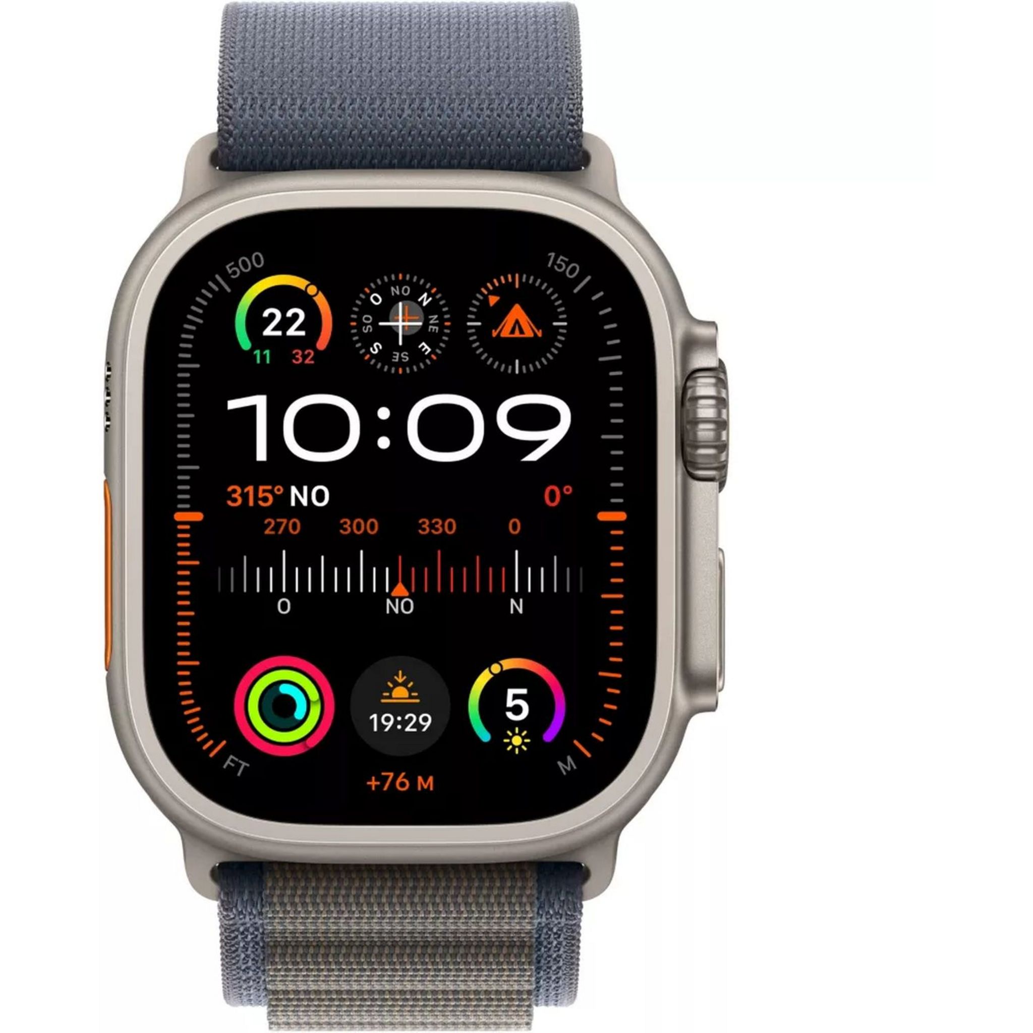 Voir la diapositive 10 : APPLE Montre connectée Watch Ultra 2 49mm Boucle Alpine Taille M - Bleu