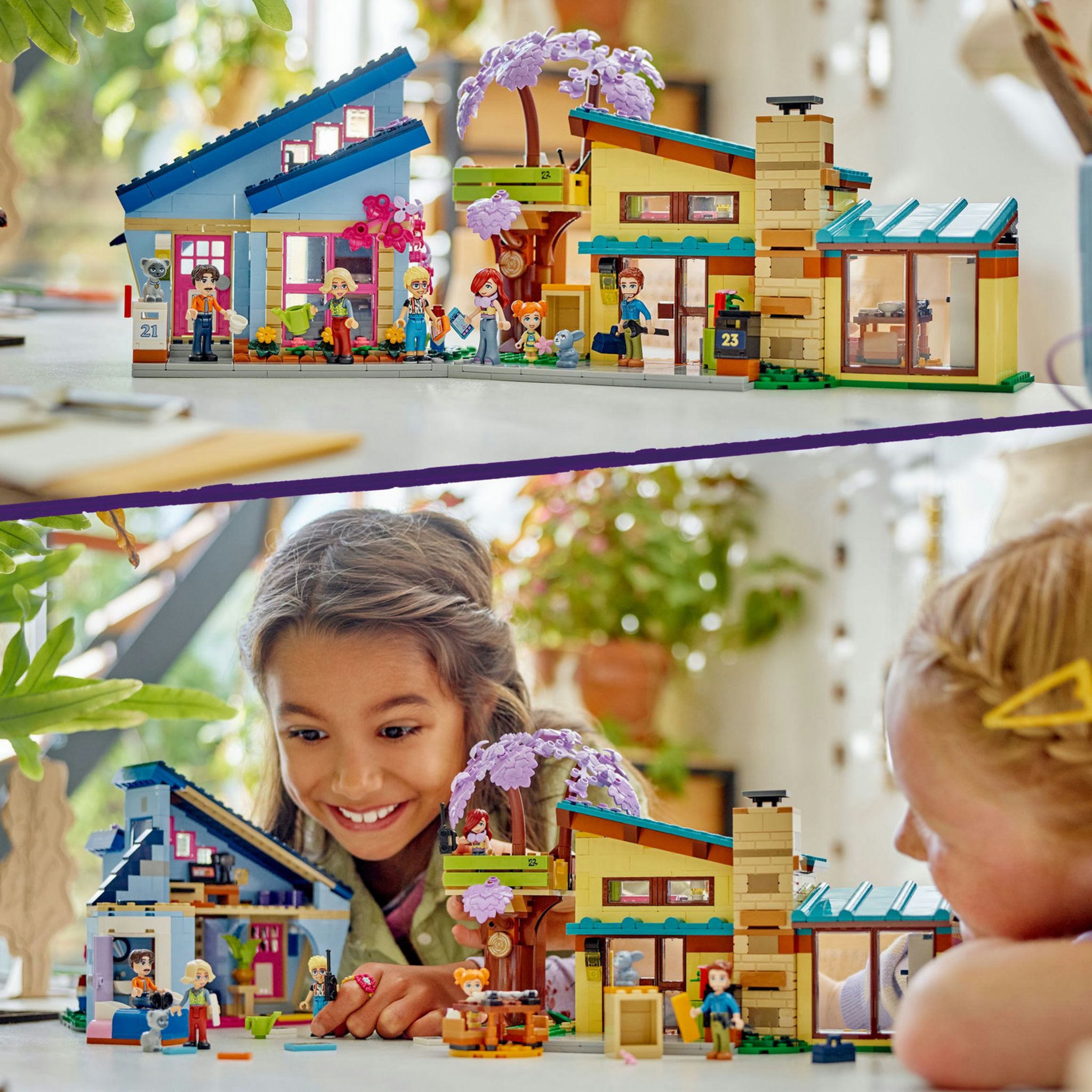 Voir la diapositive 6 : LEGO Friends 42620 Les Maisons Familiales d'Olly et de Paisley, Jouet de Poupée avec Figurines et Accessoires