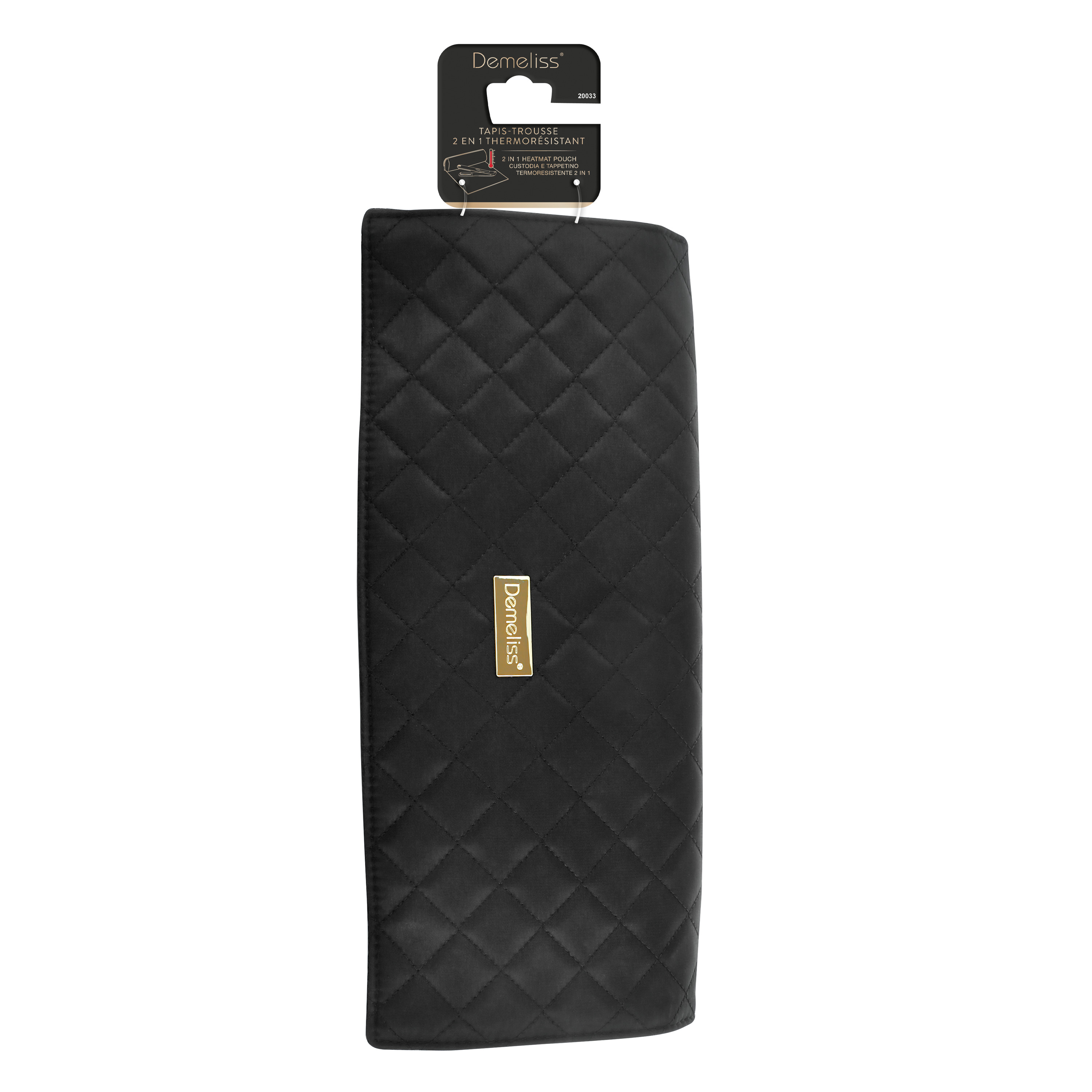 Voir la diapositive 2 : SAINT ALGUE Trousse de rangement + tapis thermorésistant 20033 - Noir