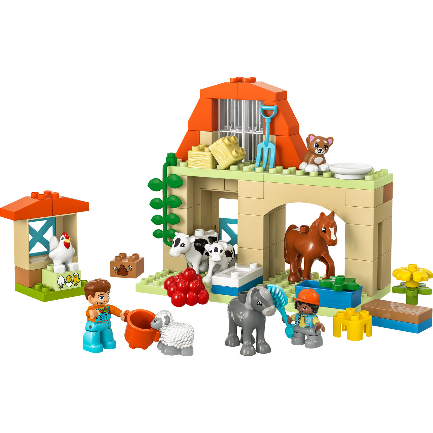 Voir la diapositive 2 : LEGO LEGO DUPLO Ma Ville 10416 Prendre Soin des Animaux de la Ferme - Jouet Éducatif pour Bébé