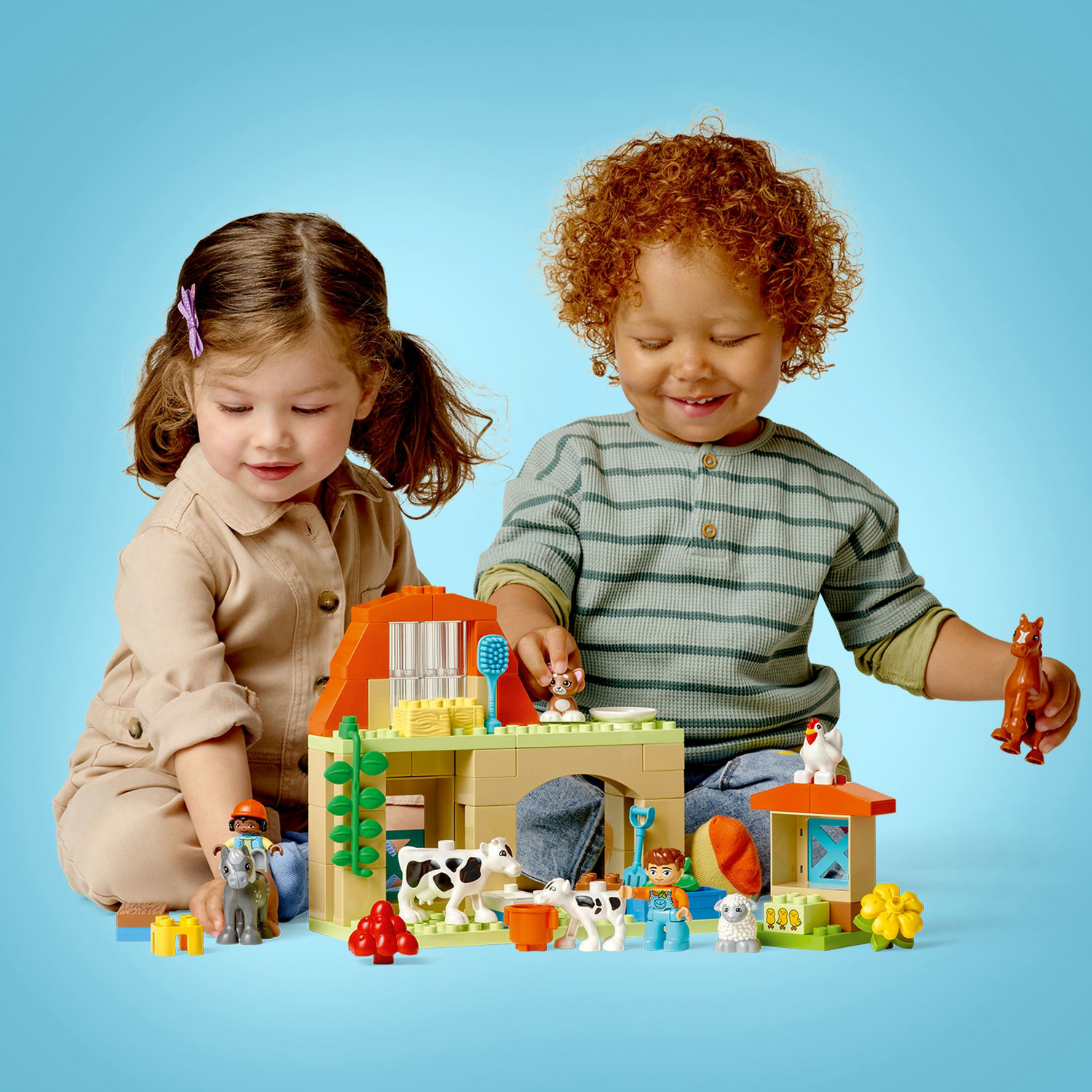 Voir la diapositive 6 : LEGO LEGO DUPLO Ma Ville 10416 Prendre Soin des Animaux de la Ferme - Jouet Éducatif pour Bébé