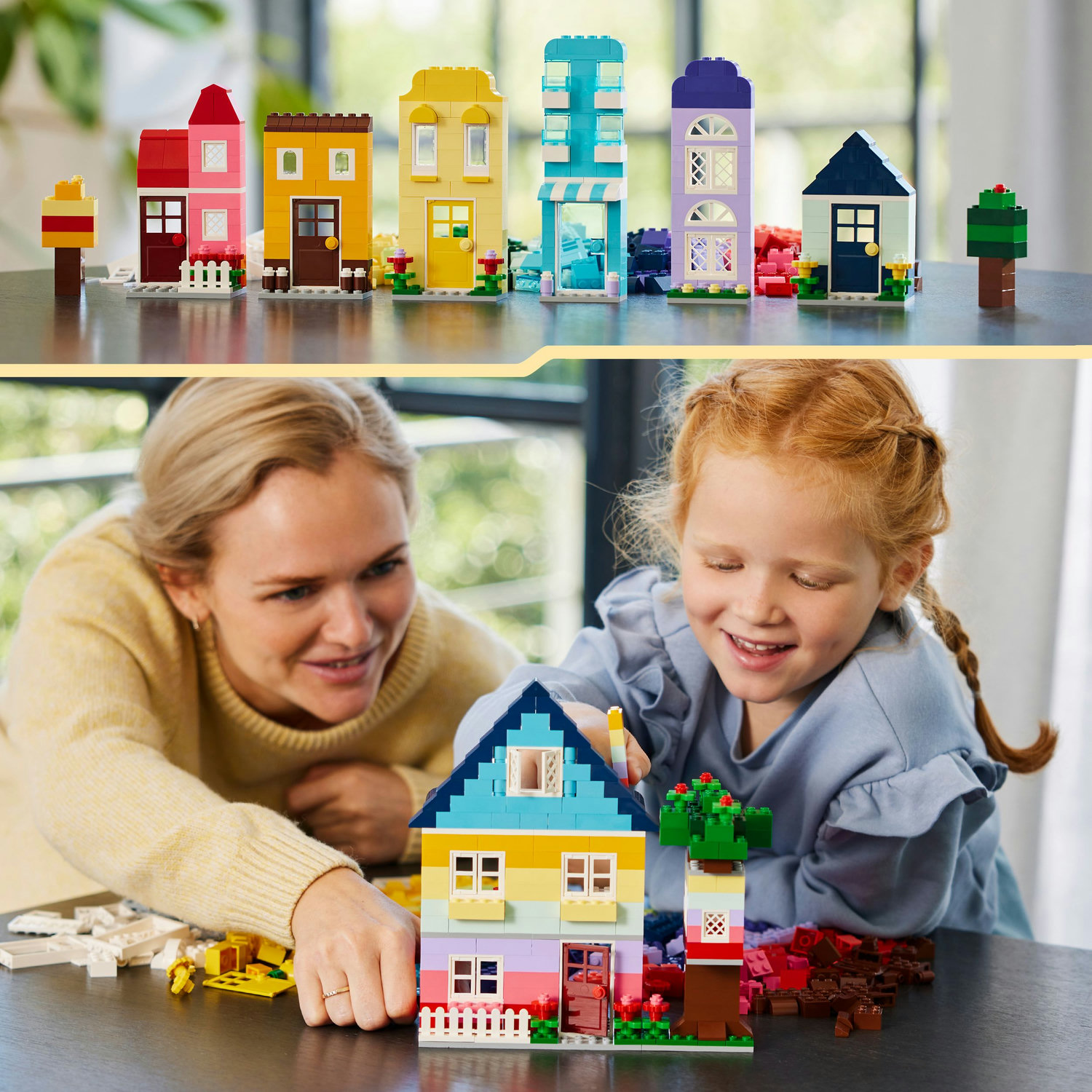 Voir la diapositive 6 : LEGO Classic 11035 Les Maisons Créatives, Jouet pour Garçons et Filles Dès 4 Ans, Briques de Construction