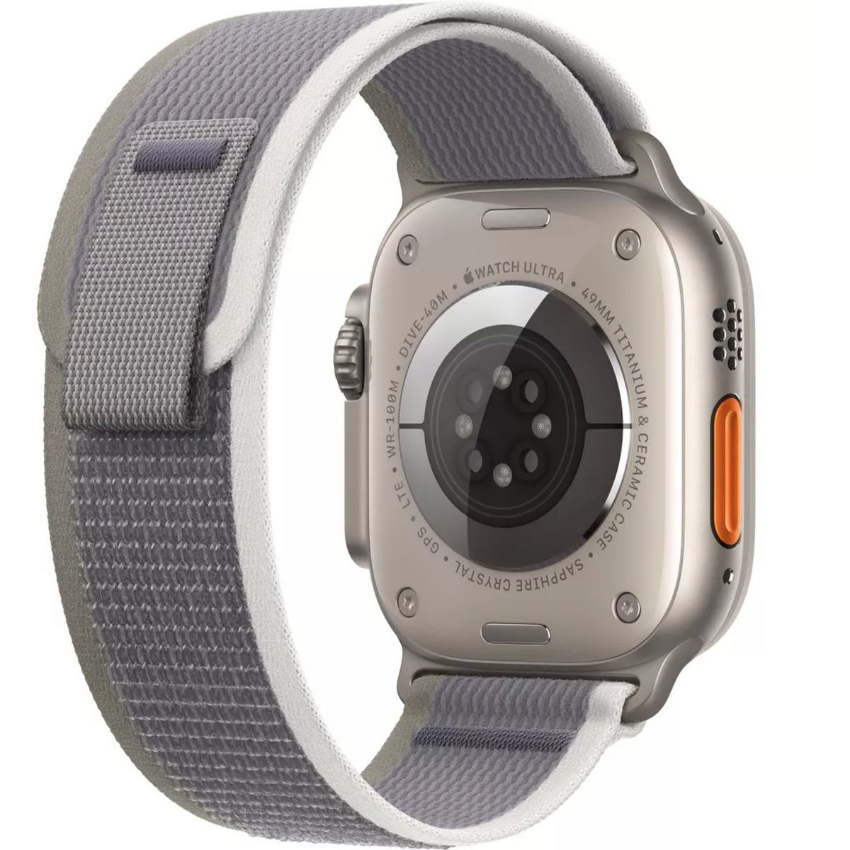 APPLE Montre connectée Watch Ultra 2 49mm Boucle Trail Taille M/L - Vert Gris