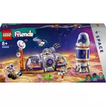 LEGO Friends 42605 La Station Spatiale Martienne et la Fusée, Jouet sur l'Espace avec Navette et 4 Figurines d'Astronautes