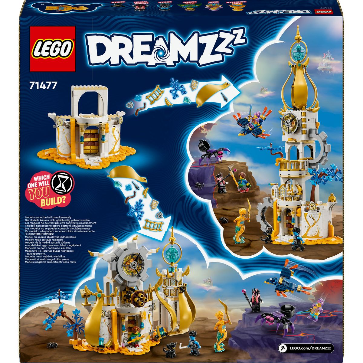 LEGO DREAMZzz 71477 La Tour du Marchand de Sable, Jouet de Château avec Araignée et Oiseau, avec Figurines Sorcière