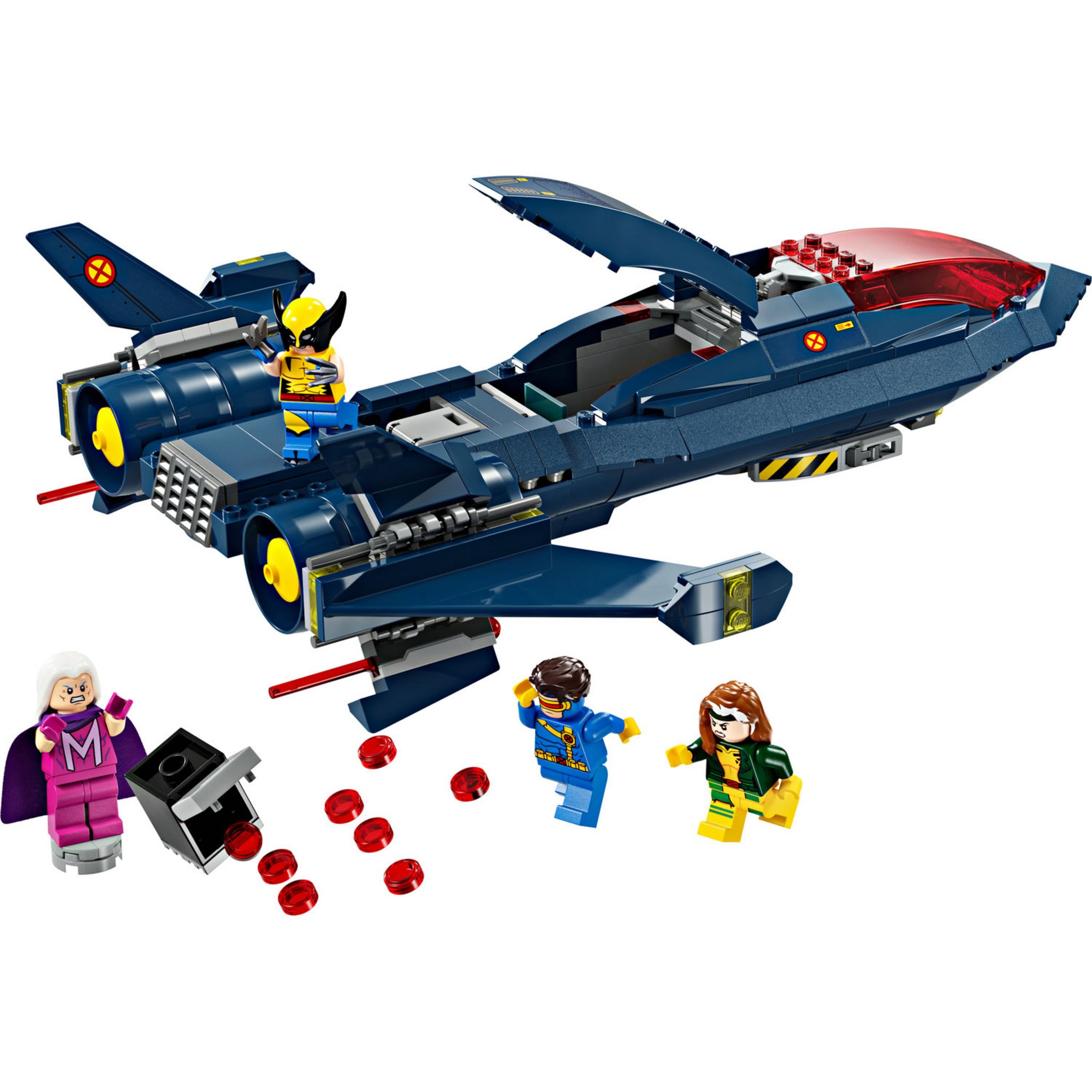 Voir la diapositive 2 : LEGO Marvel 76281 Le X-Jet des X-Men, Jouet d'Avion, Chasseur avec Minifigurines de Super-Héros : Wolverine