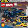 LEGO Marvel 76281 Le X-Jet des X-Men, Jouet d'Avion, Chasseur avec Minifigurines de Super-Héros : Wolverine