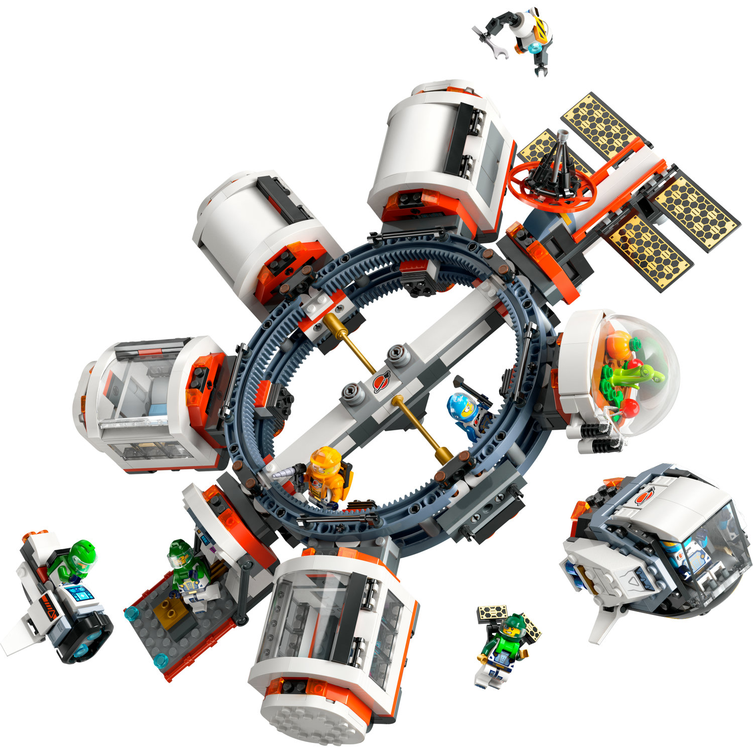 Voir la diapositive 2 : LEGO City 60433 La Station Spatiale Modulaire, Jouet avec Navette, Exploration de l'Espace, avec 6 Minifigurines