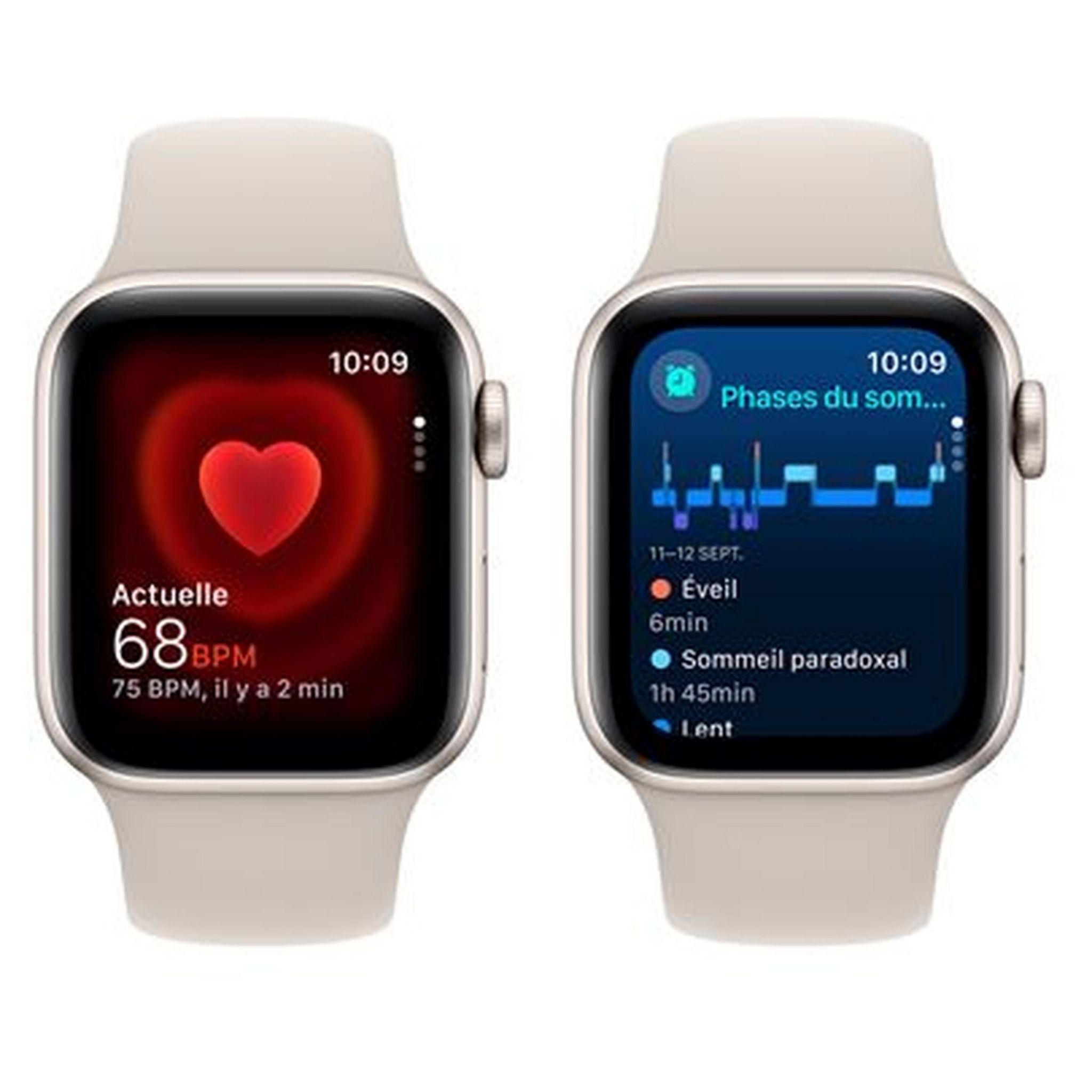 Voir la diapositive 6 : APPLE Montre connectée Watch SE 2 40mm Alu Taille S/M - Lumière Stellaire