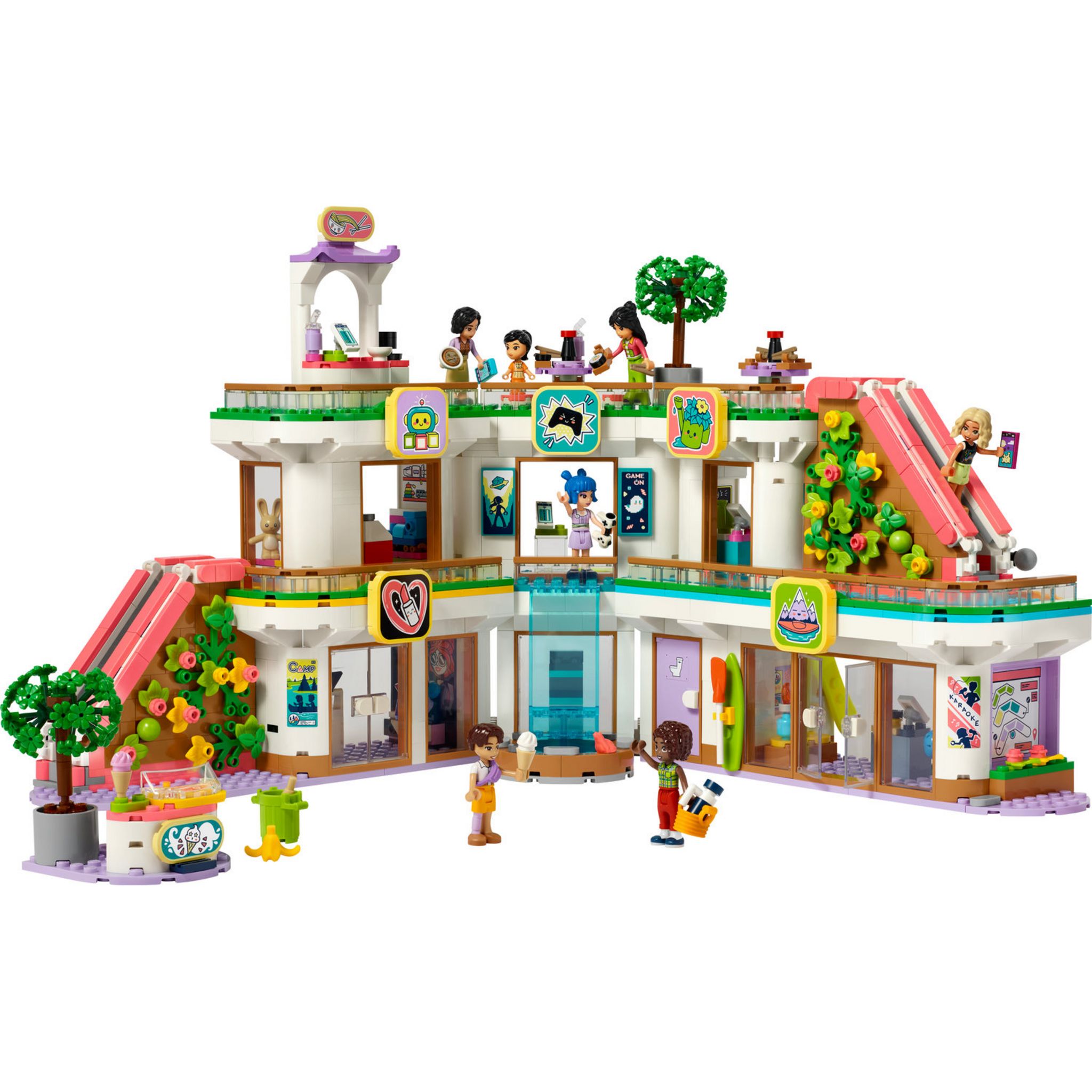 Voir la diapositive 2 : LEGO Friends 42604 Le Centre Commercial de Heartlake City, Jouet de Poupée pour Filles et Garçons, Kit avec Personnages