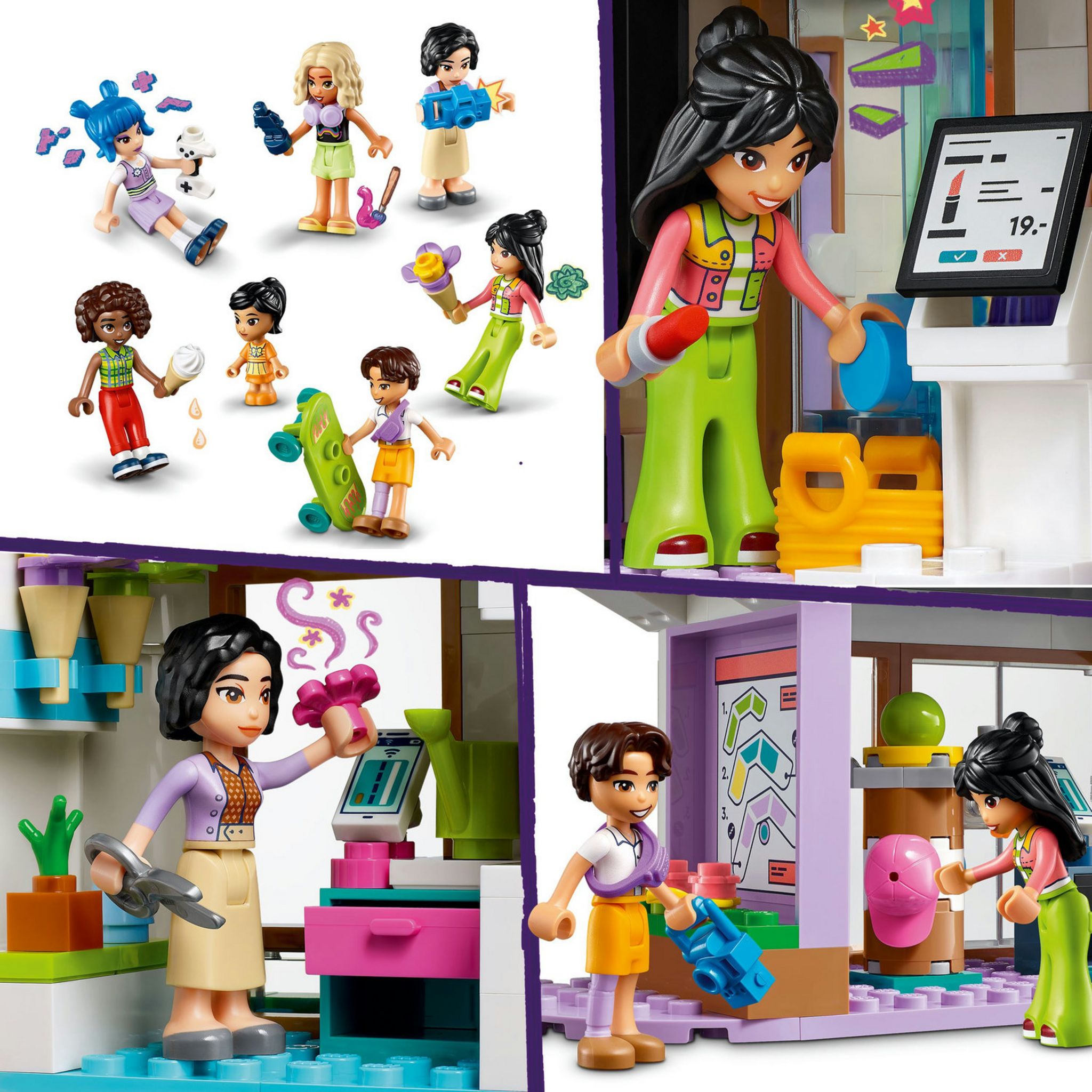 Voir la diapositive 5 : LEGO Friends 42604 Le Centre Commercial de Heartlake City, Jouet de Poupée pour Filles et Garçons, Kit avec Personnages