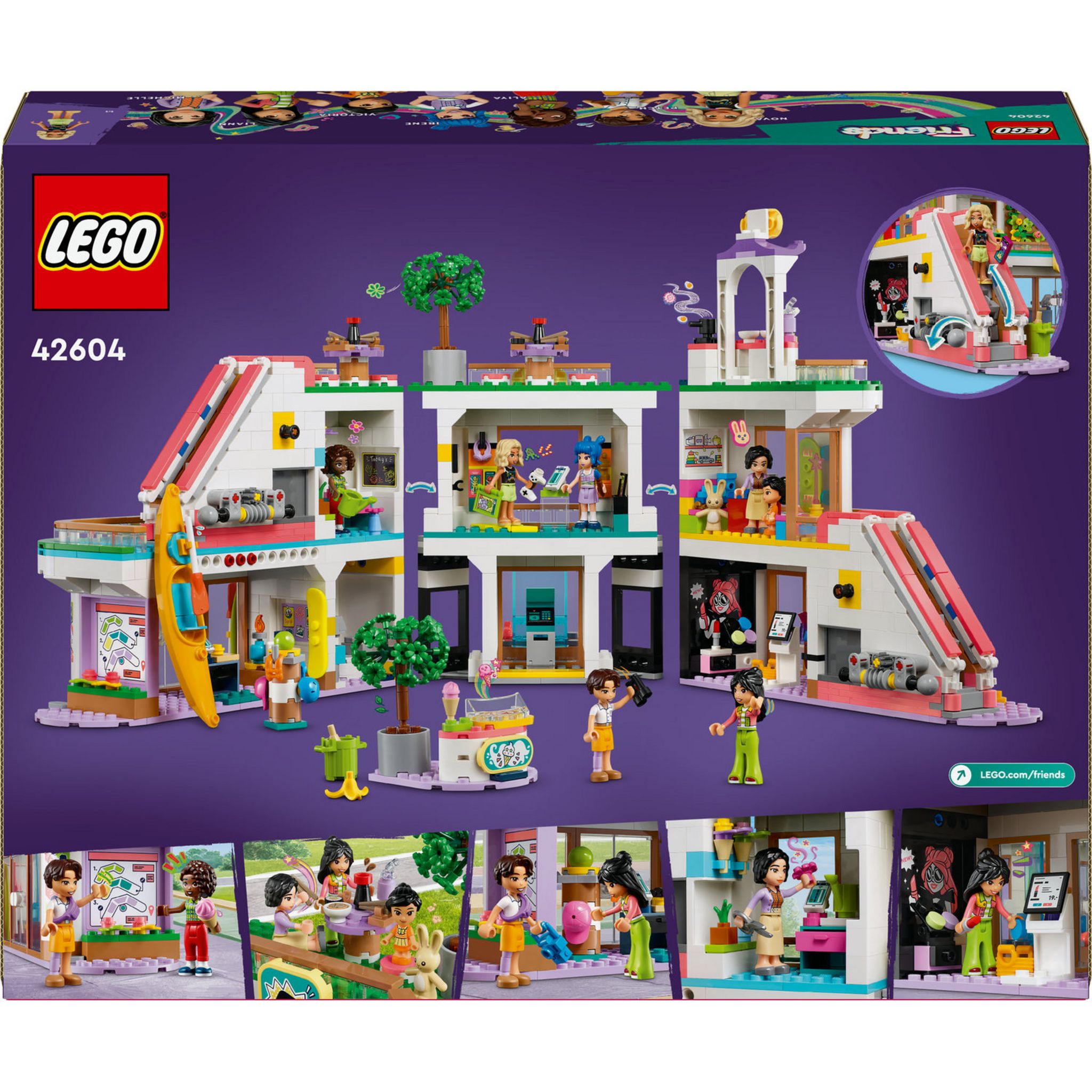 Voir la diapositive 7 : LEGO Friends 42604 Le Centre Commercial de Heartlake City, Jouet de Poupée pour Filles et Garçons, Kit avec Personnages