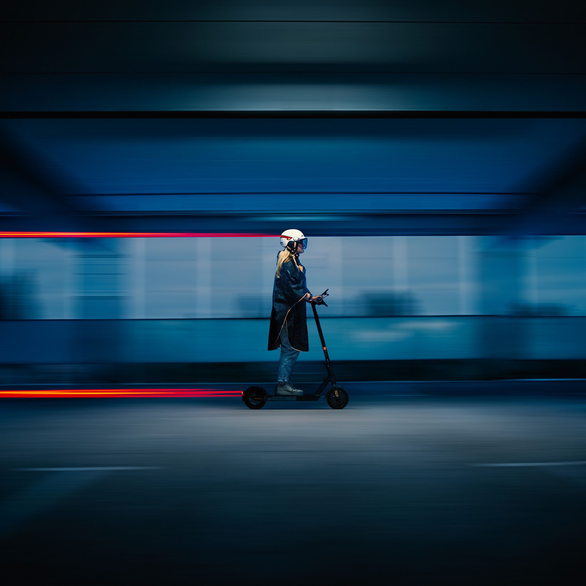 Voir la diapositive 3 : CASR Casque LED Glow taille L - Crème