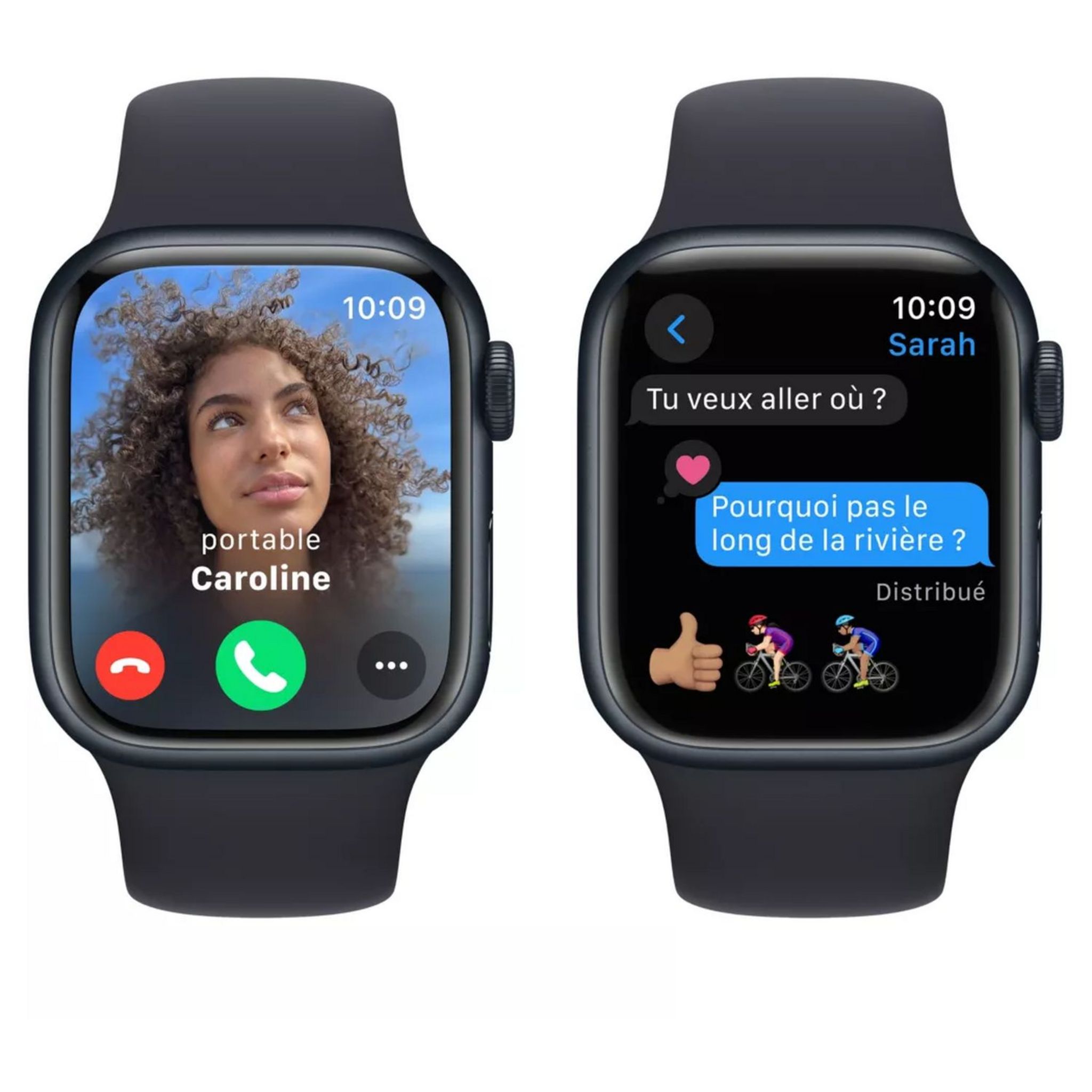 Voir la diapositive 6 : APPLE Montre connectée Watch 9 45mm Alu Taille M/L - Minuit