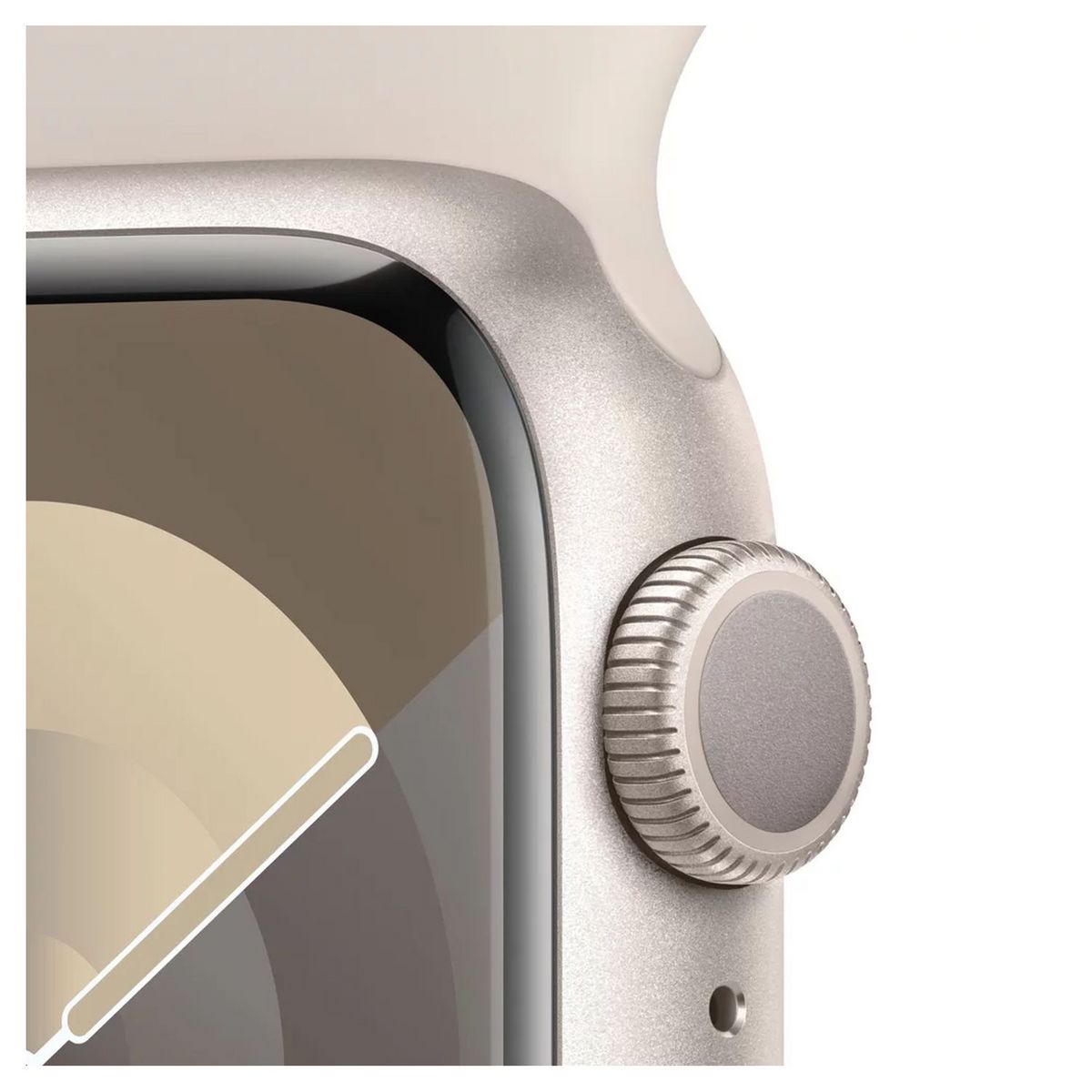 APPLE Montre connectée Watch 9 45mm Alu Taille M/L - Lumière Stellaire