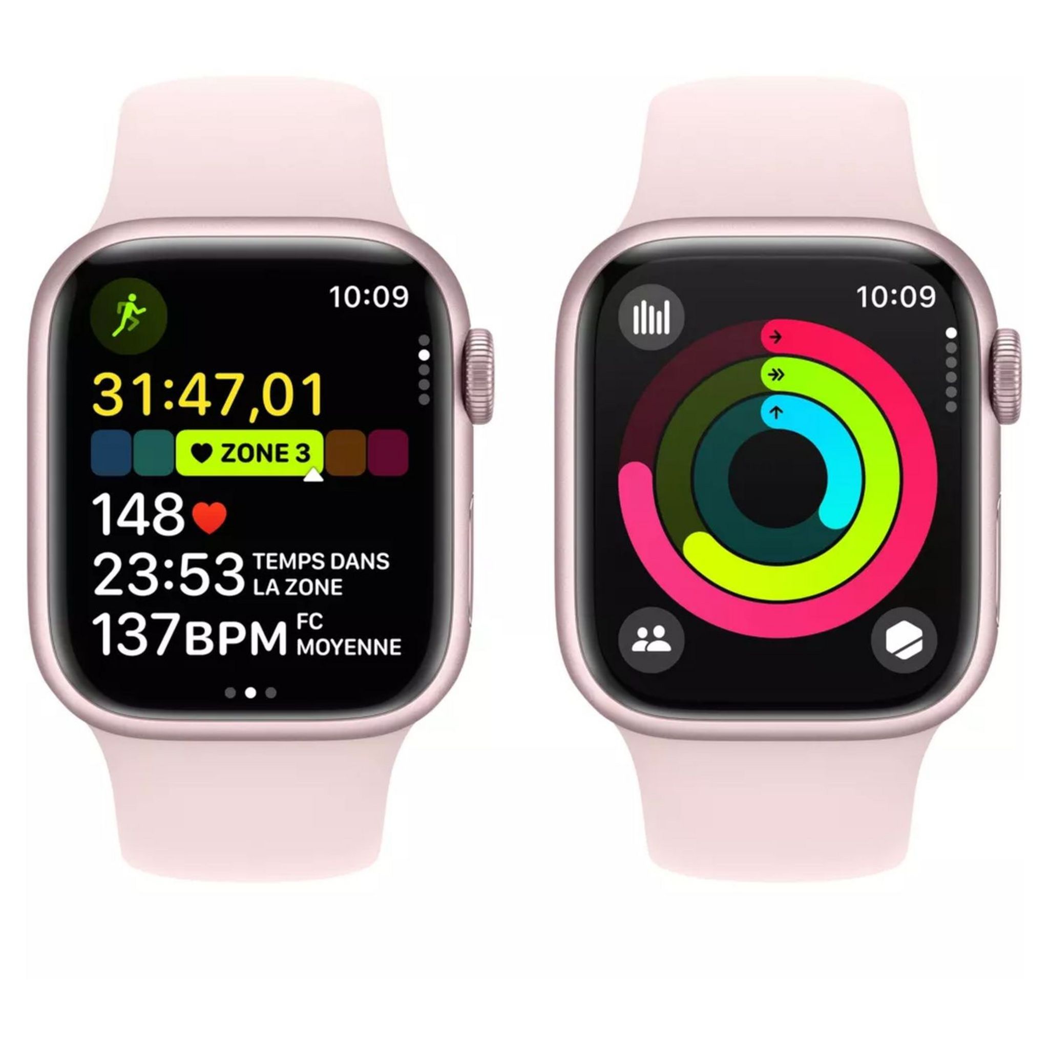 Voir la diapositive 4 : APPLE Montre connectée Watch 9 41mm Alu Taille S/M - Rose