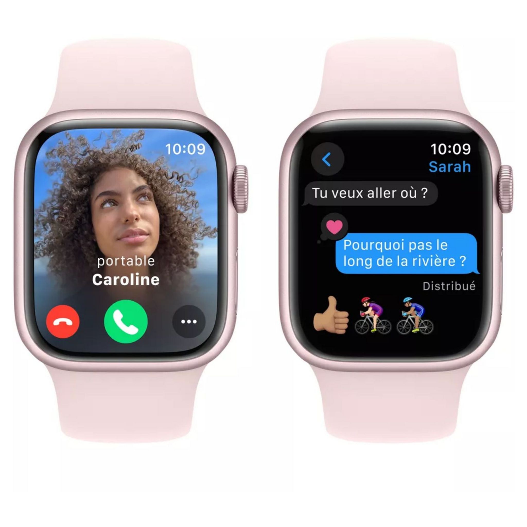 Voir la diapositive 6 : APPLE Montre connectée Watch 9 41mm Alu Taille S/M - Rose