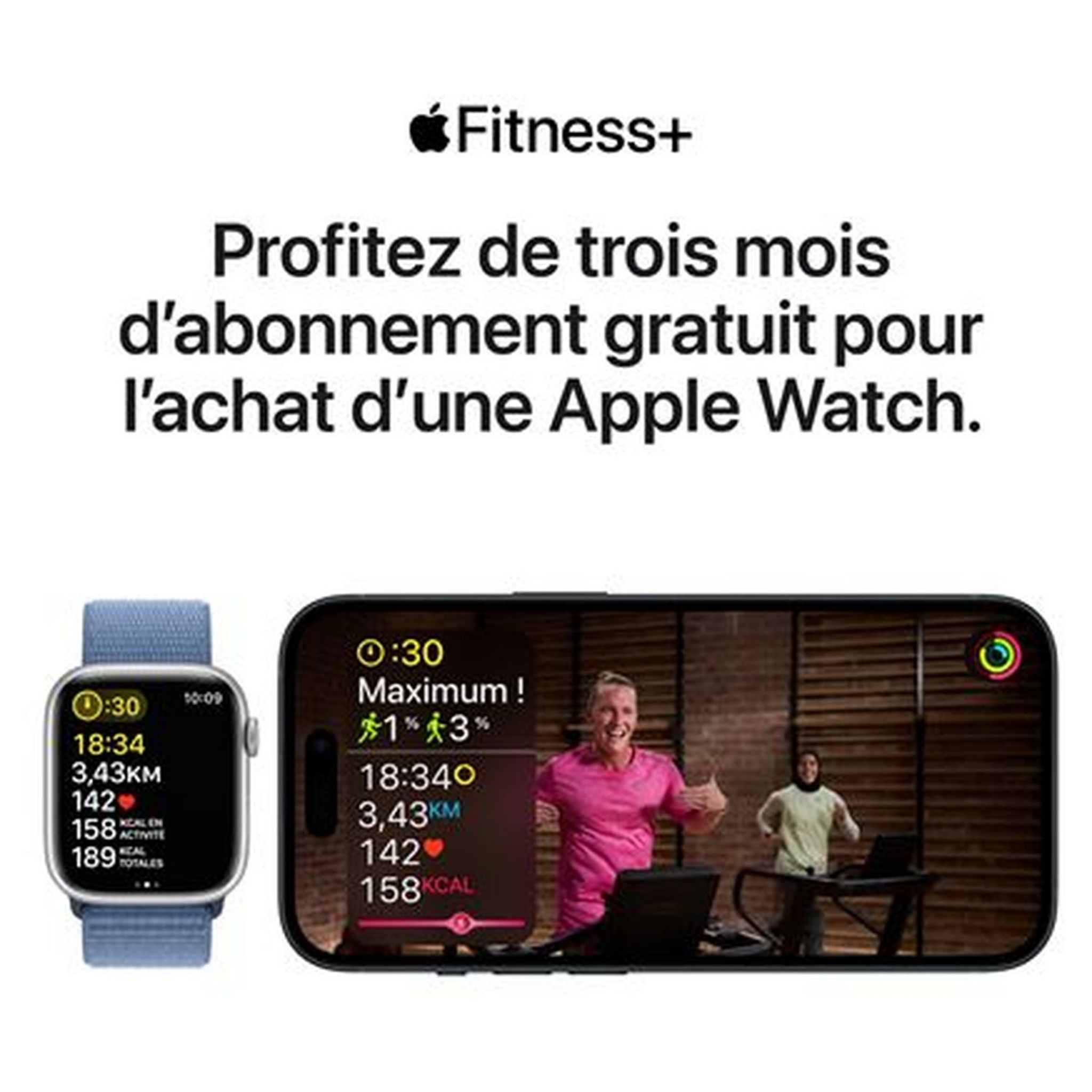 Voir la diapositive 2 : APPLE Montre connectée Watch SE 2 44mm Alu Taille M/L - Lumière Stellaire