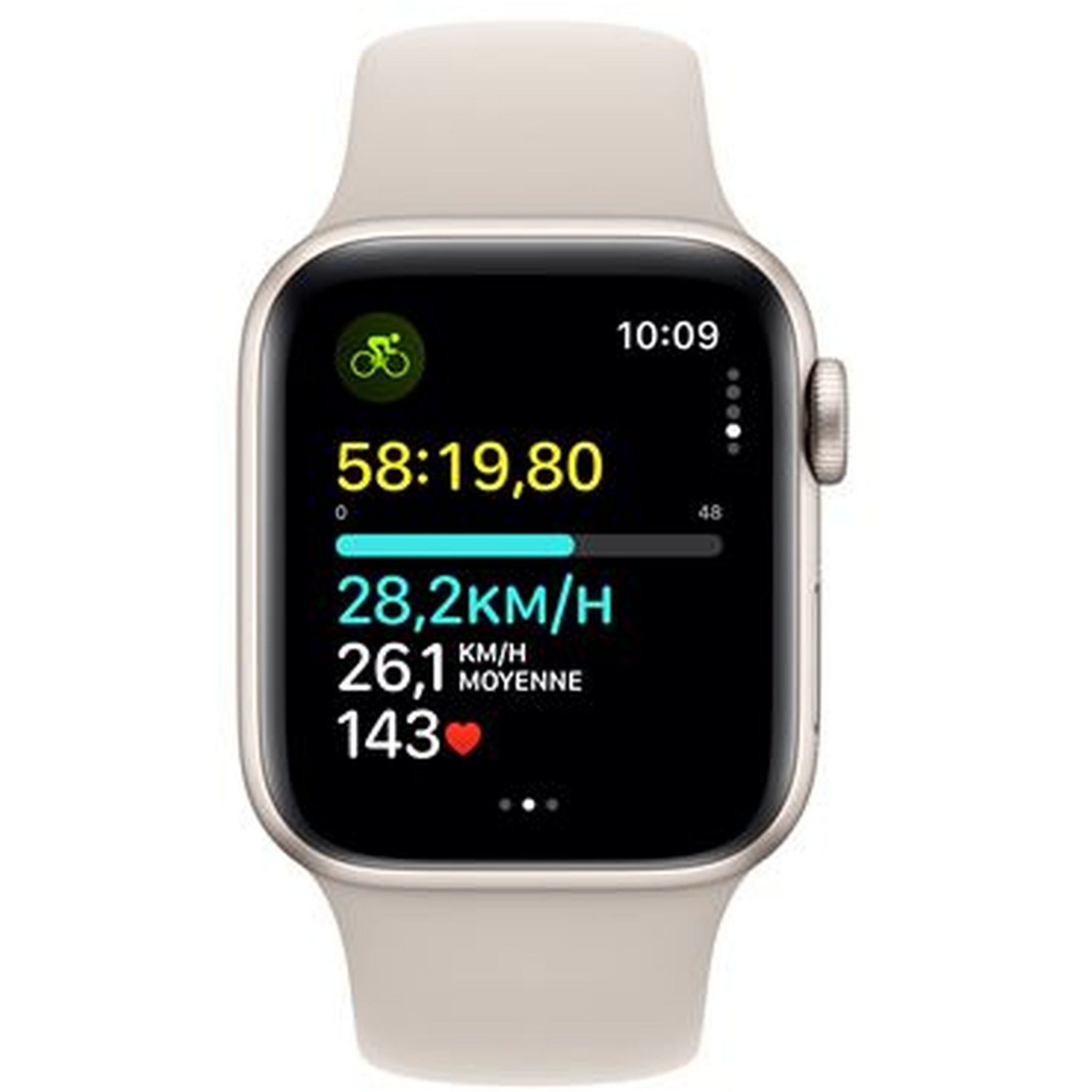 Voir la diapositive 5 : APPLE Montre connectée Watch SE 2 44mm Alu Taille M/L - Lumière Stellaire