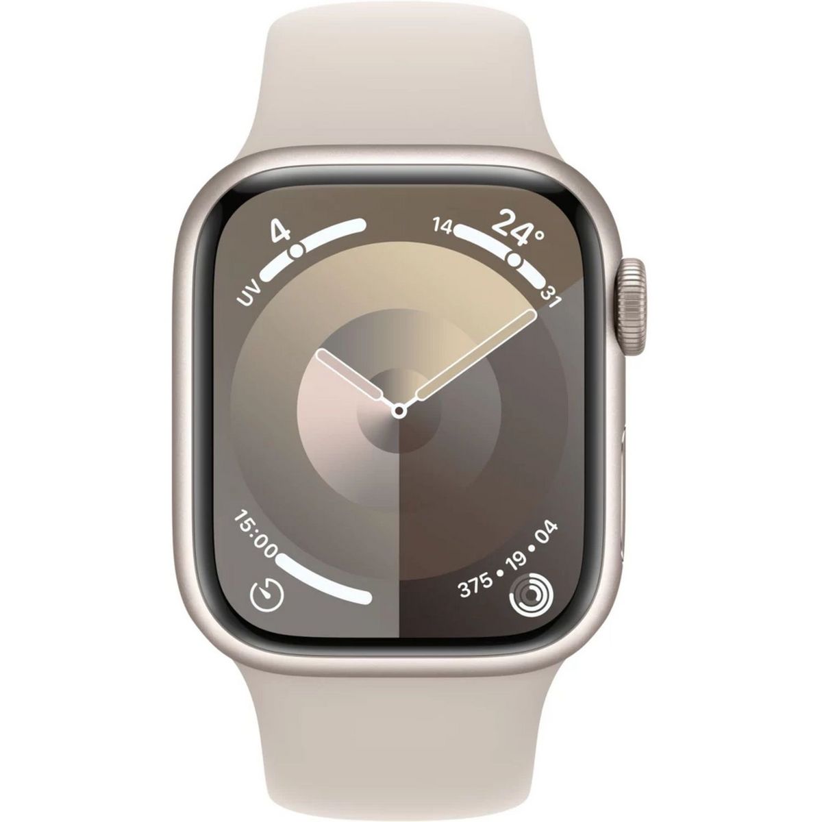APPLE Montre connectée Watch 9 41mm Alu Taille S/M - Lumière Stellaire