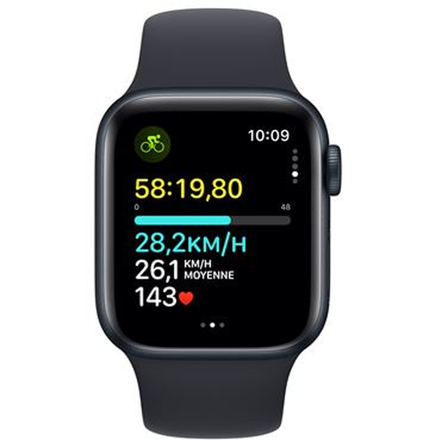 Voir la diapositive 5 : APPLE Montre connectée Watch SE 2 40mm Alu Taille S/M - Minuit
