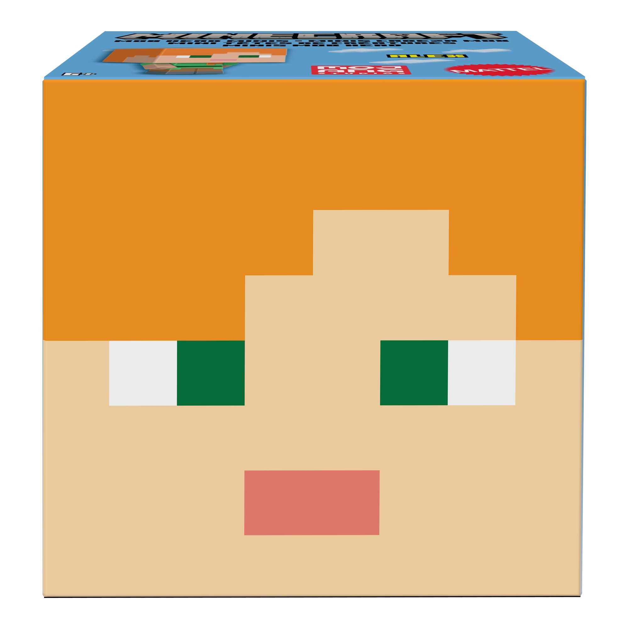 Voir la diapositive 13 : MATTEL Mini Tête modulable Minecraft