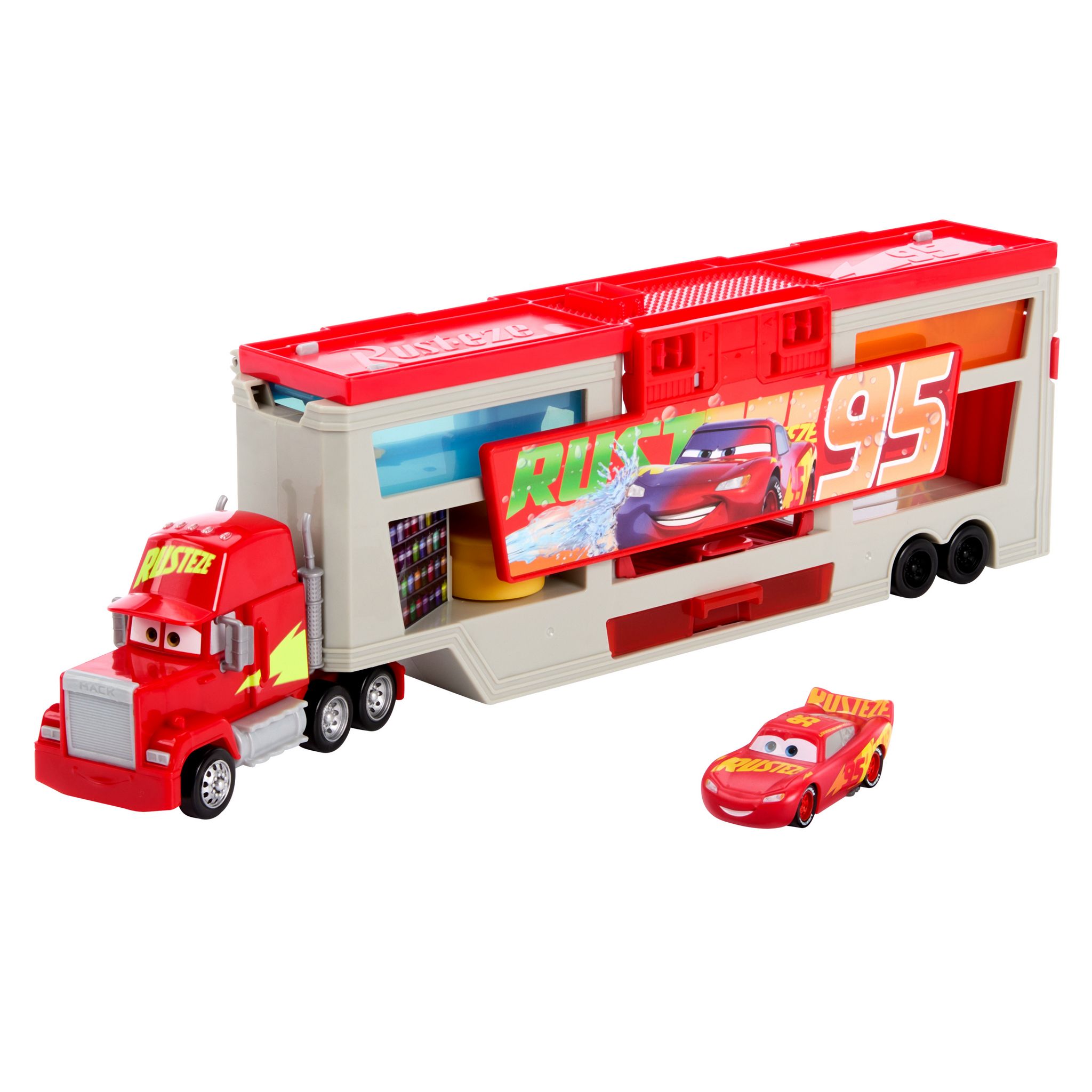 Voir la diapositive 2 : MATTEL Camion de Mack Atelier de Peinture Color Changers - Cars
