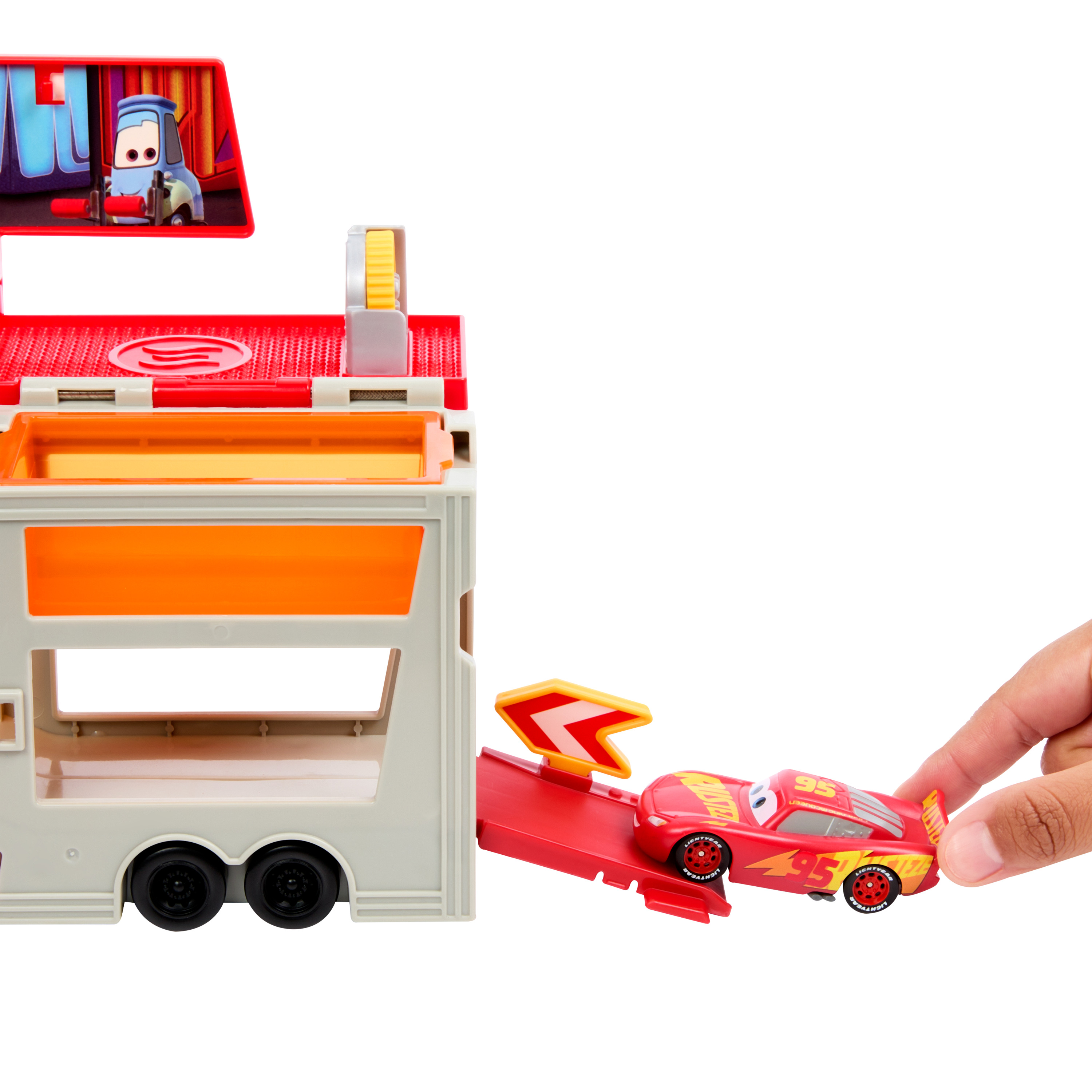 Voir la diapositive 3 : MATTEL Camion de Mack Atelier de Peinture Color Changers - Cars
