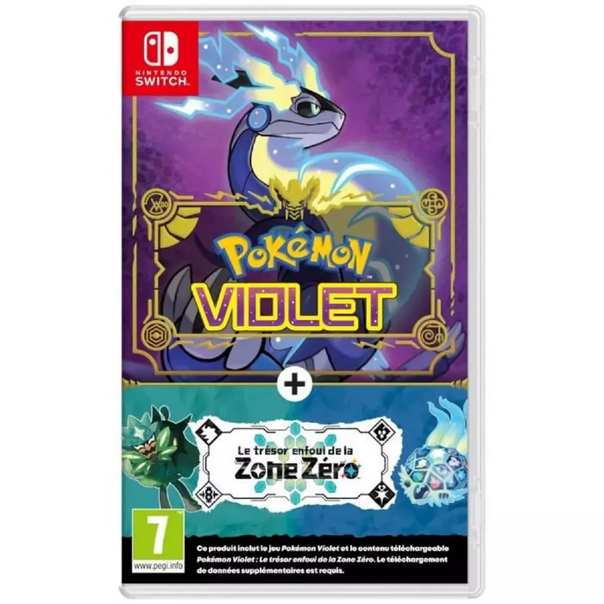 NINTENDO Pokémon Violet + Pass D'extension Le Trésor Enfoui De La Zone Zéro Nintendo Switch