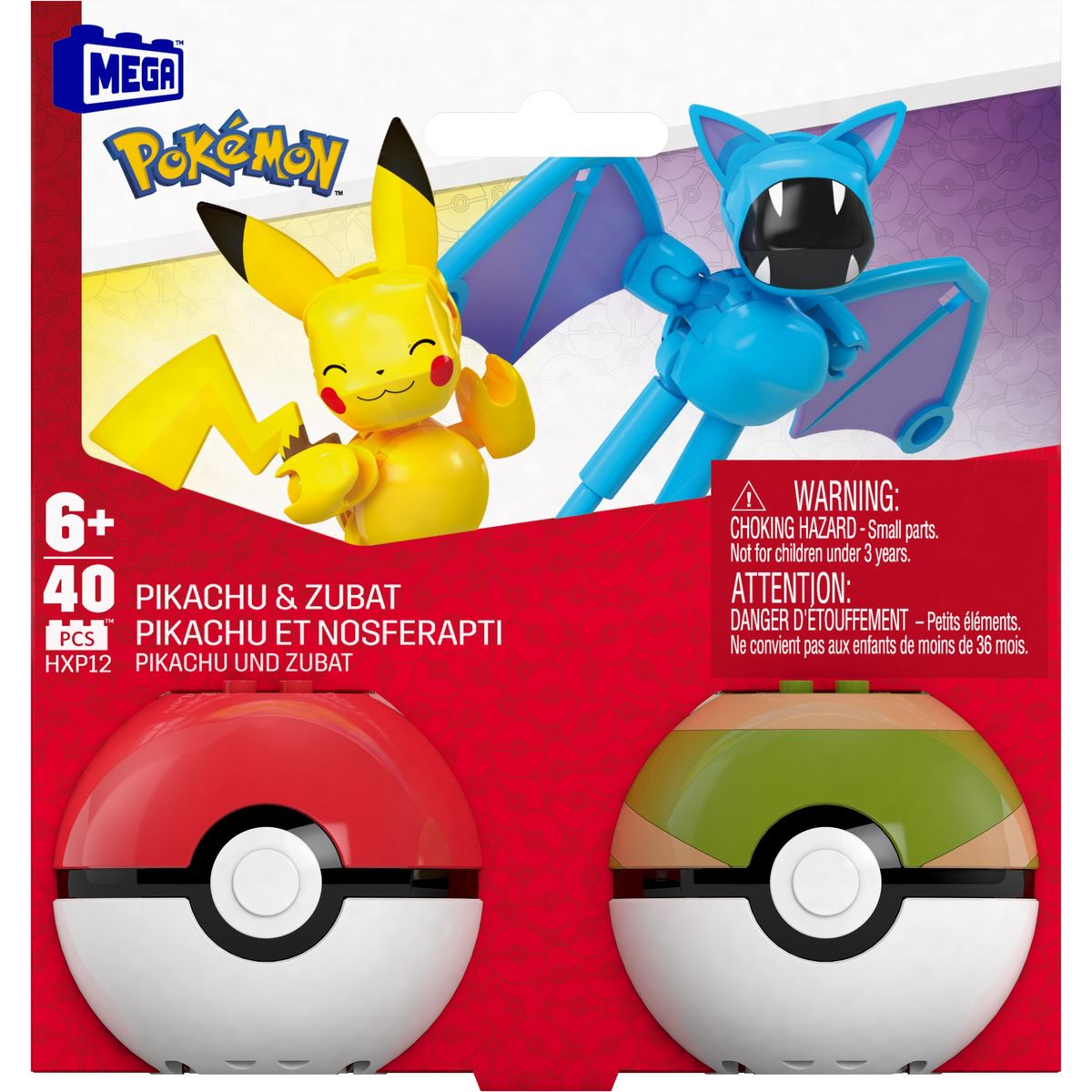 POKEMON Figurine Pikachu & Zubat